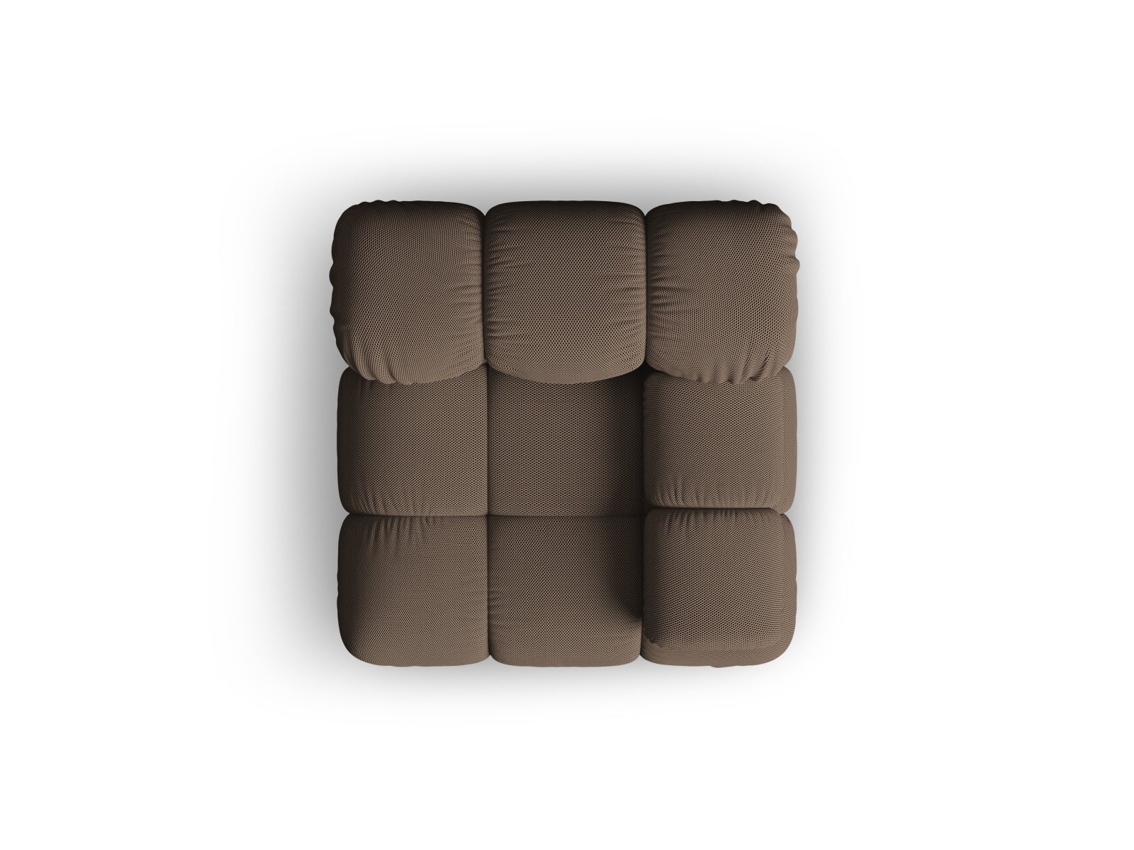 Rechtsseitiges Bellis Modul 1 Sitzer in warmem Braun, perfekt für individuelle Sofa-Kombinationen und moderne Wohnkonzepte.