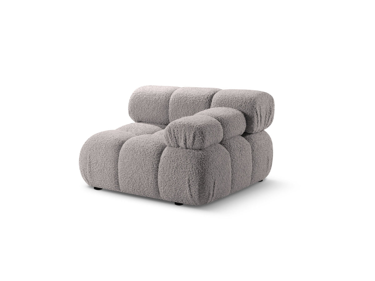 Bellis Boucle Modul rechts 1 Sitzer in Light Grey-Rolf präsentiert im Onlineshop von KAQTU Design AG. Modulares Sofa ist von Micadoni