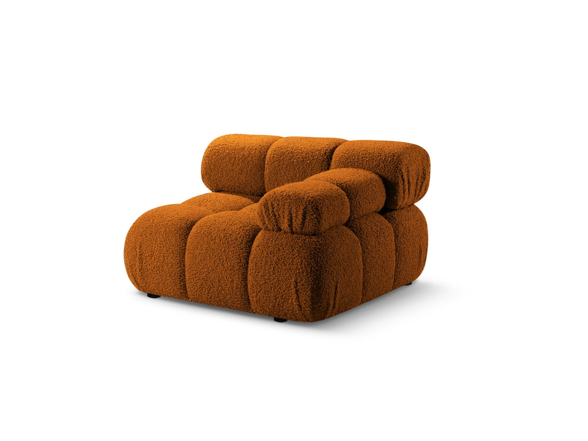Bellis Boucle Modul rechts 1 Sitzer in Brick-Rolf präsentiert im Onlineshop von KAQTU Design AG. Modulares Sofa ist von Micadoni