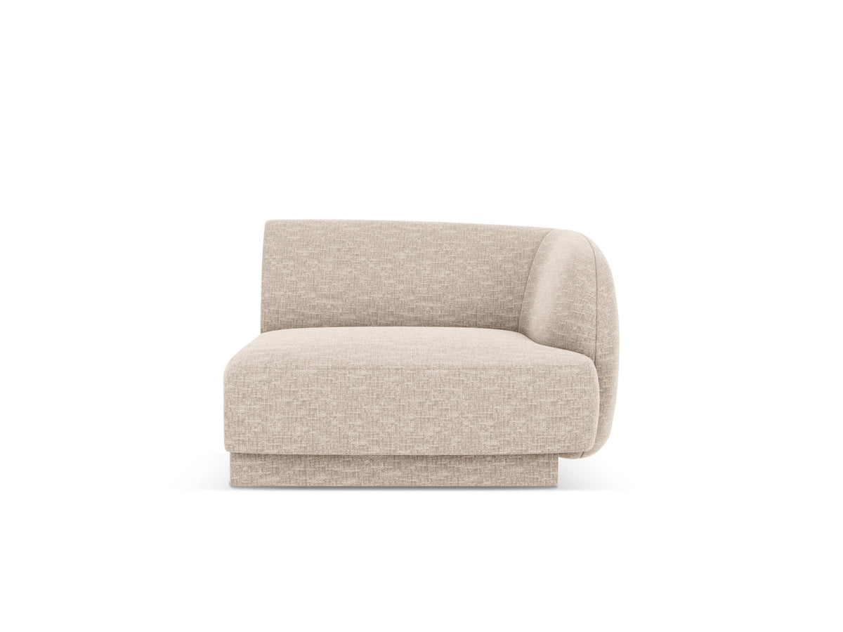 Miley Modul rechts 1 Sitzer in Beige-Eden präsentiert im Onlineshop von KAQTU Design AG. Modulares Sofa ist von Micadoni