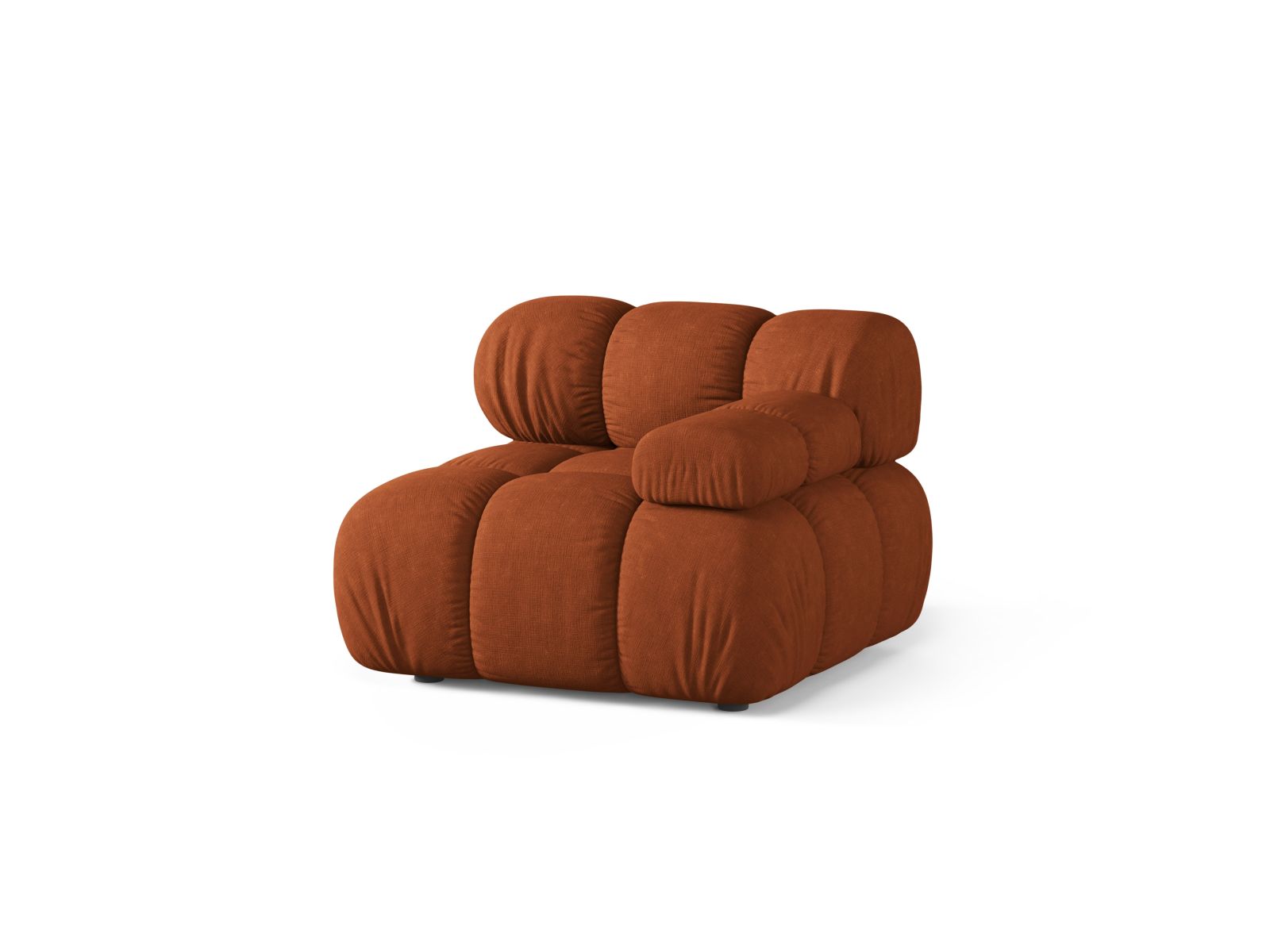 Elegantes 1-Sitzer Modul rechts Bellis in Brick-Liberty, ideal für individuelle Wohnkonzepte und stilvolle Einrichtung. Hochwertige Verarbeitung von Micadoni.