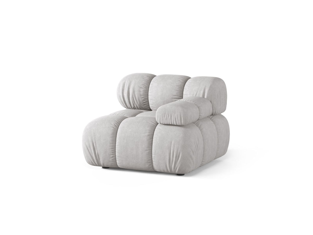 1-Sitzer Modul rechts Bellis in Light Grey-Liberty präsentiert im Onlineshop von KAQTU Design AG. Modulares Sofa ist von Micadoni
