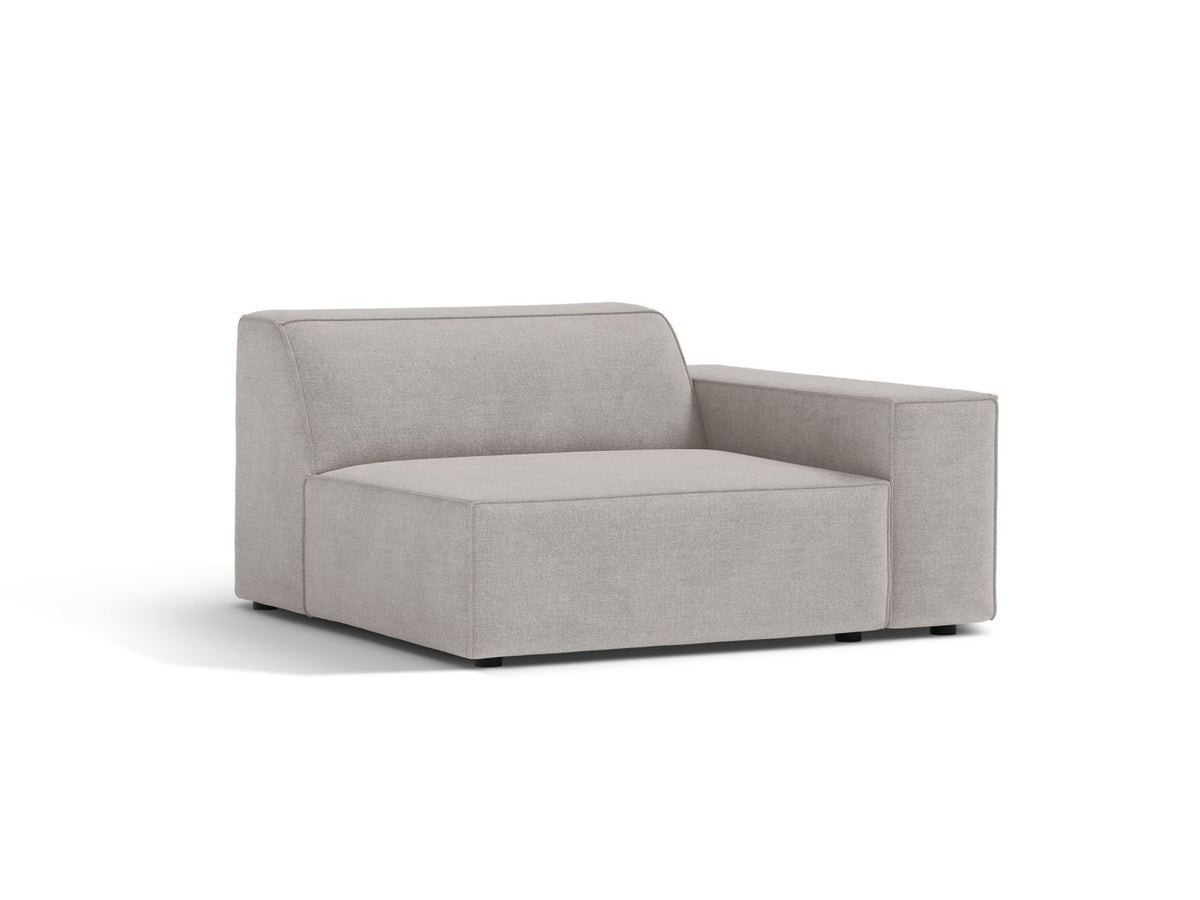 1-Sitzer Modul Rechts Jodie in Light Grey-Liberty präsentiert im Onlineshop von KAQTU Design AG. Modulares Sofa ist von Micadoni
