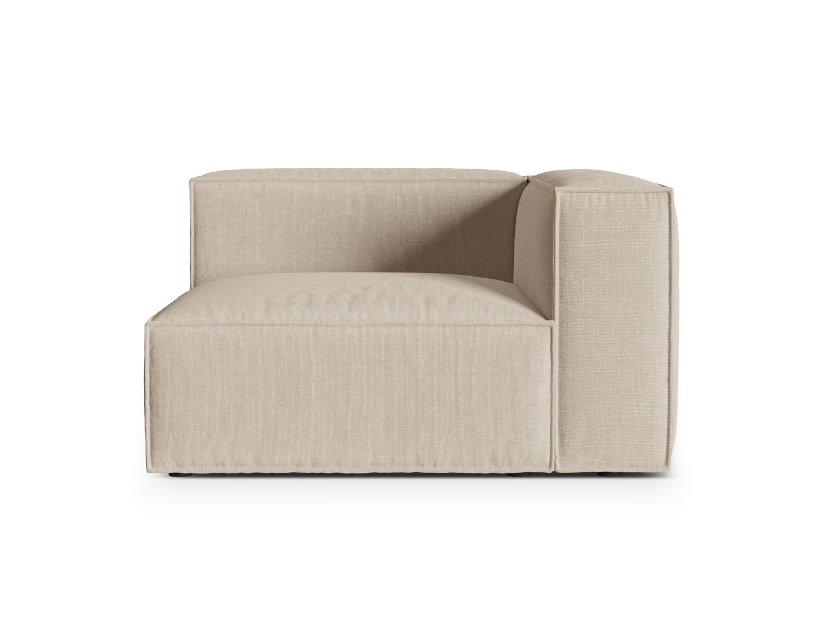 Nuria Modular Sofa rechts 1 Sitzer in Beige präsentiert im Onlineshop von KAQTU Design AG. Modulares Sofa ist von Micadoni