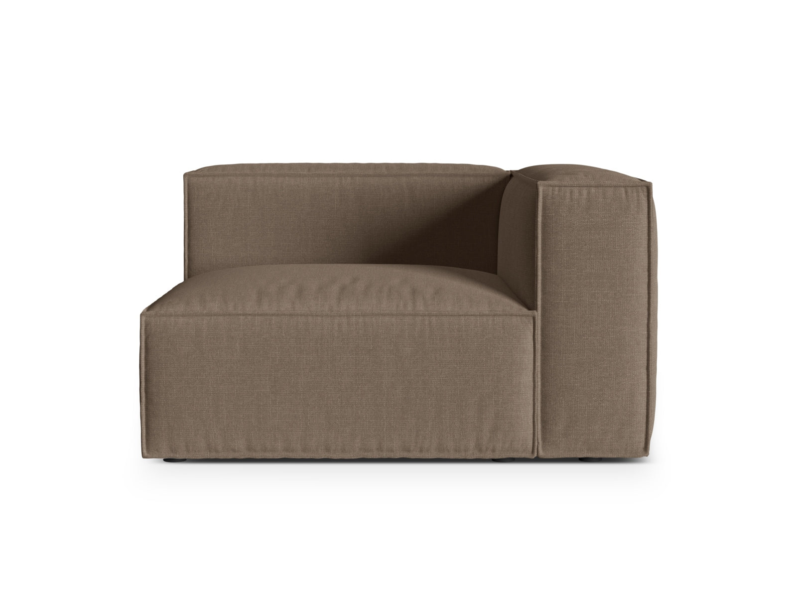 Nuria Modular Sofa rechts 1 Sitzer in Cappuccino präsentiert im Onlineshop von KAQTU Design AG. Modulares Sofa ist von Micadoni