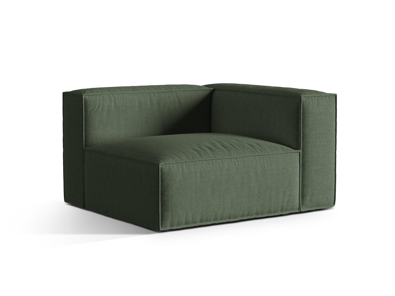 Nuria Modular Sofa rechts 1 Sitzer in Moss Green präsentiert im Onlineshop von KAQTU Design AG. Modulares Sofa ist von Micadoni