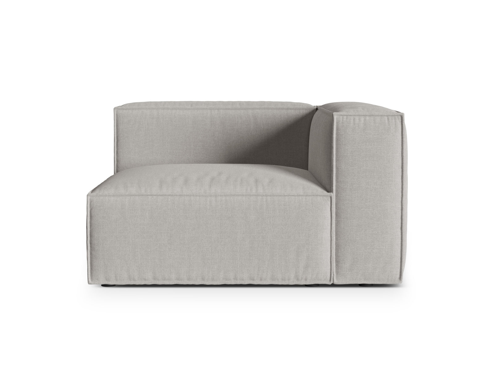 Nuria Modular Sofa rechts 1 Sitzer in Light Grey präsentiert im Onlineshop von KAQTU Design AG. Modulares Sofa ist von Micadoni