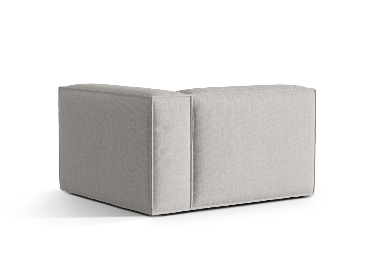 1-Sitzer Modular Sofa rechts Nuria in Light Grey-Liberty präsentiert im Onlineshop von KAQTU Design AG. Modulares Sofa ist von Micadoni
