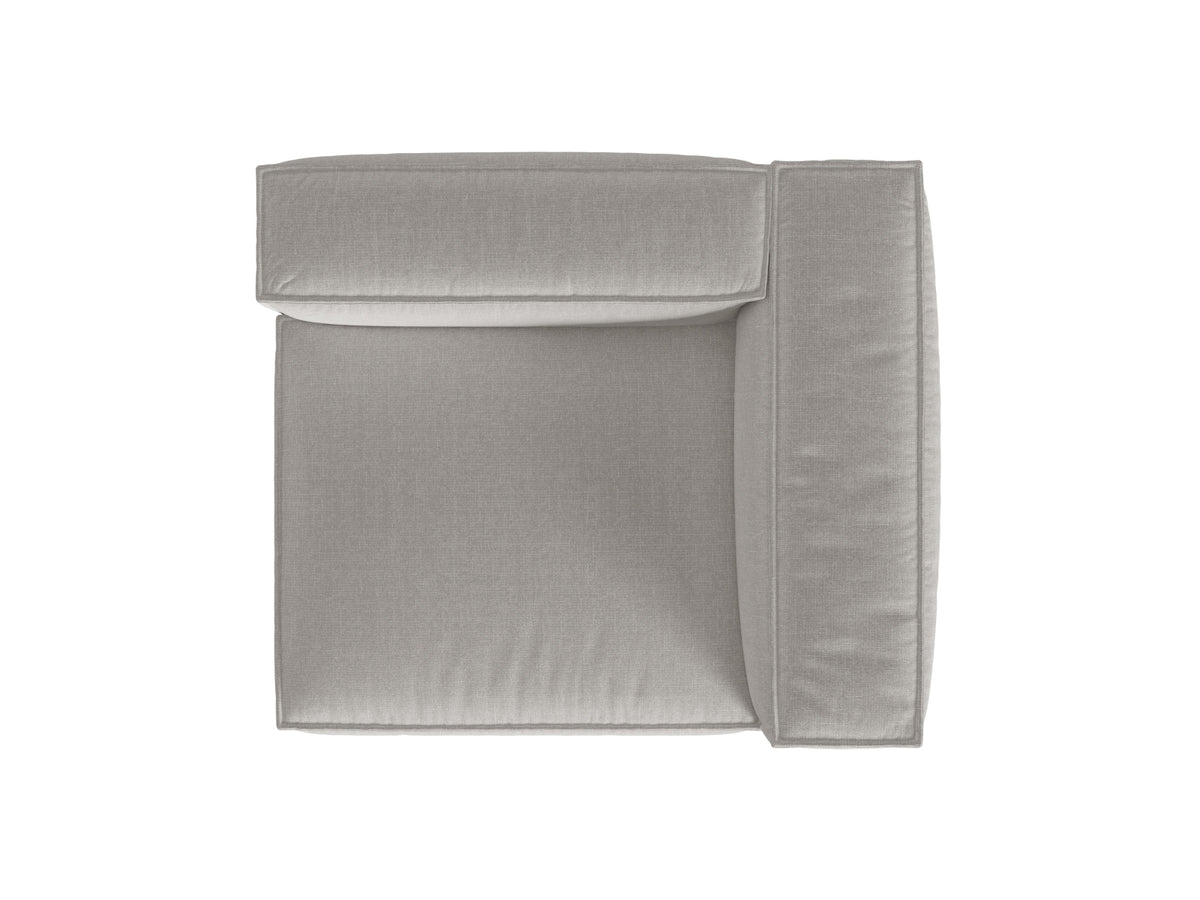 1-Sitzer Modular Sofa rechts Nuria in Light Grey-Liberty präsentiert im Onlineshop von KAQTU Design AG. Modulares Sofa ist von Micadoni