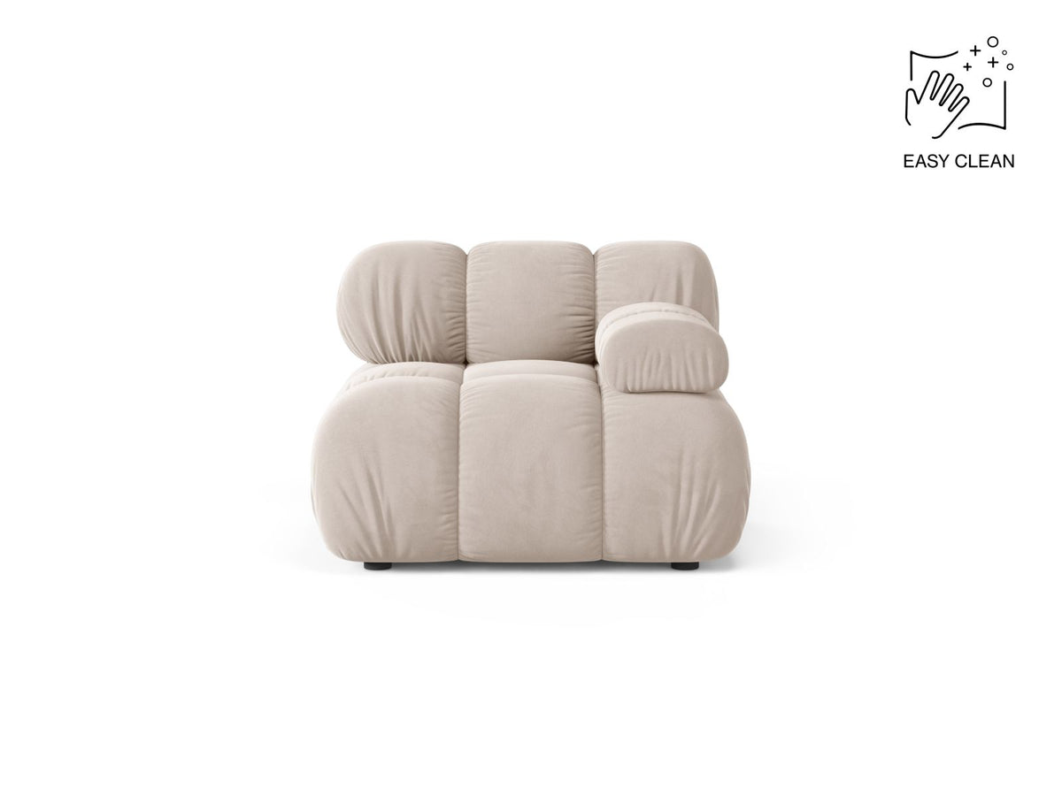 1-Sitzer Modul rechts Bellis in Light Beige-Venus präsentiert im Onlineshop von KAQTU Design AG. Modulares Sofa ist von Micadoni