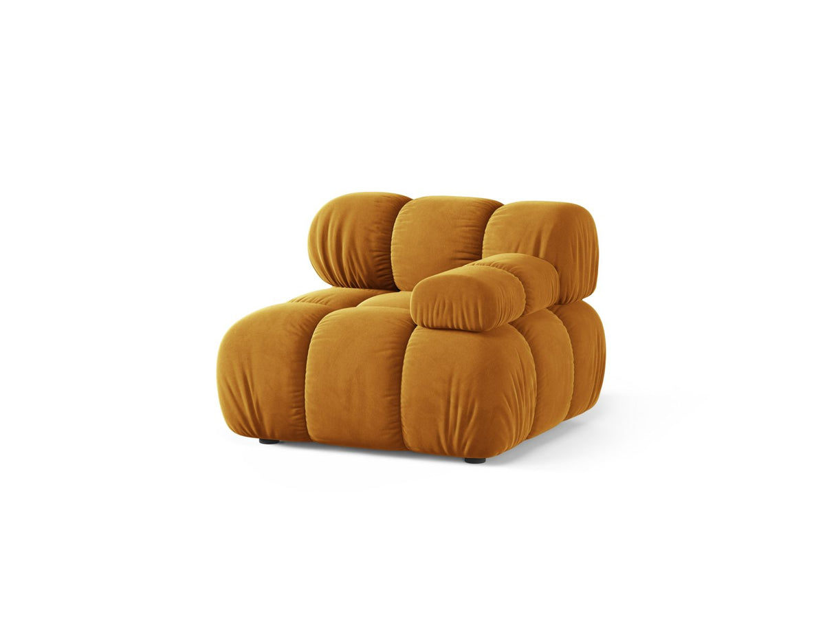 1-Sitzer Modul rechts Bellis in Yellow-Venus präsentiert im Onlineshop von KAQTU Design AG. Modulares Sofa ist von Micadoni