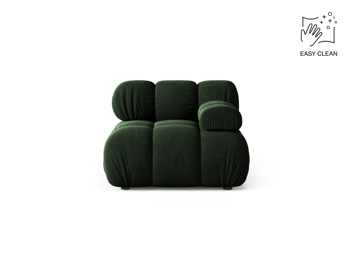 1-Sitzer Modul rechts Bellis in Bottle Green-Venus präsentiert im Onlineshop von KAQTU Design AG. Modulares Sofa ist von Micadoni