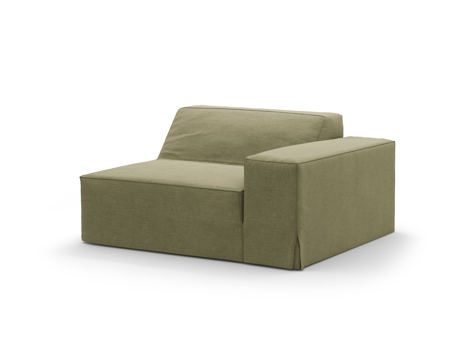 Jodie Modul rechts 1 Sitzer in Light Green-LINS präsentiert im Onlineshop von KAQTU Design AG. Modulares Sofa ist von Micadoni
