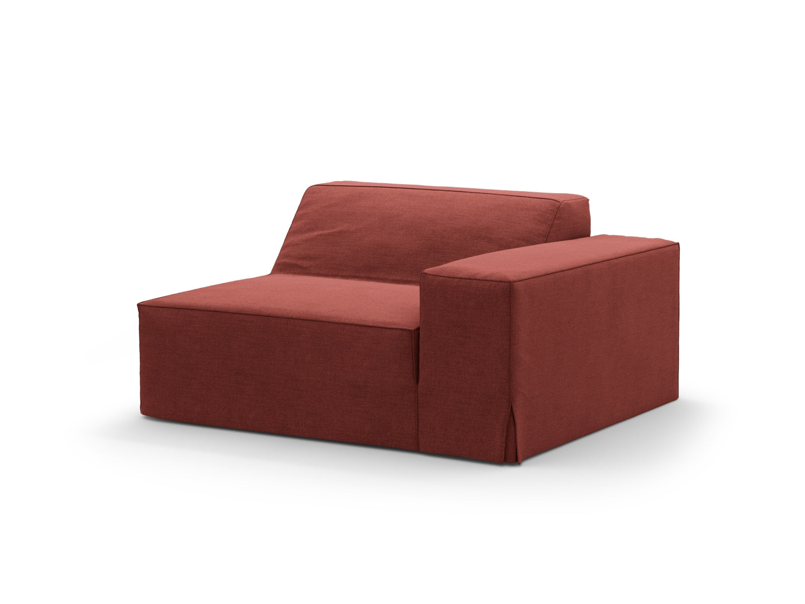 Jodie Modul rechts 1 Sitzer in Cherrywood-LINS präsentiert im Onlineshop von KAQTU Design AG. Modulares Sofa ist von Micadoni