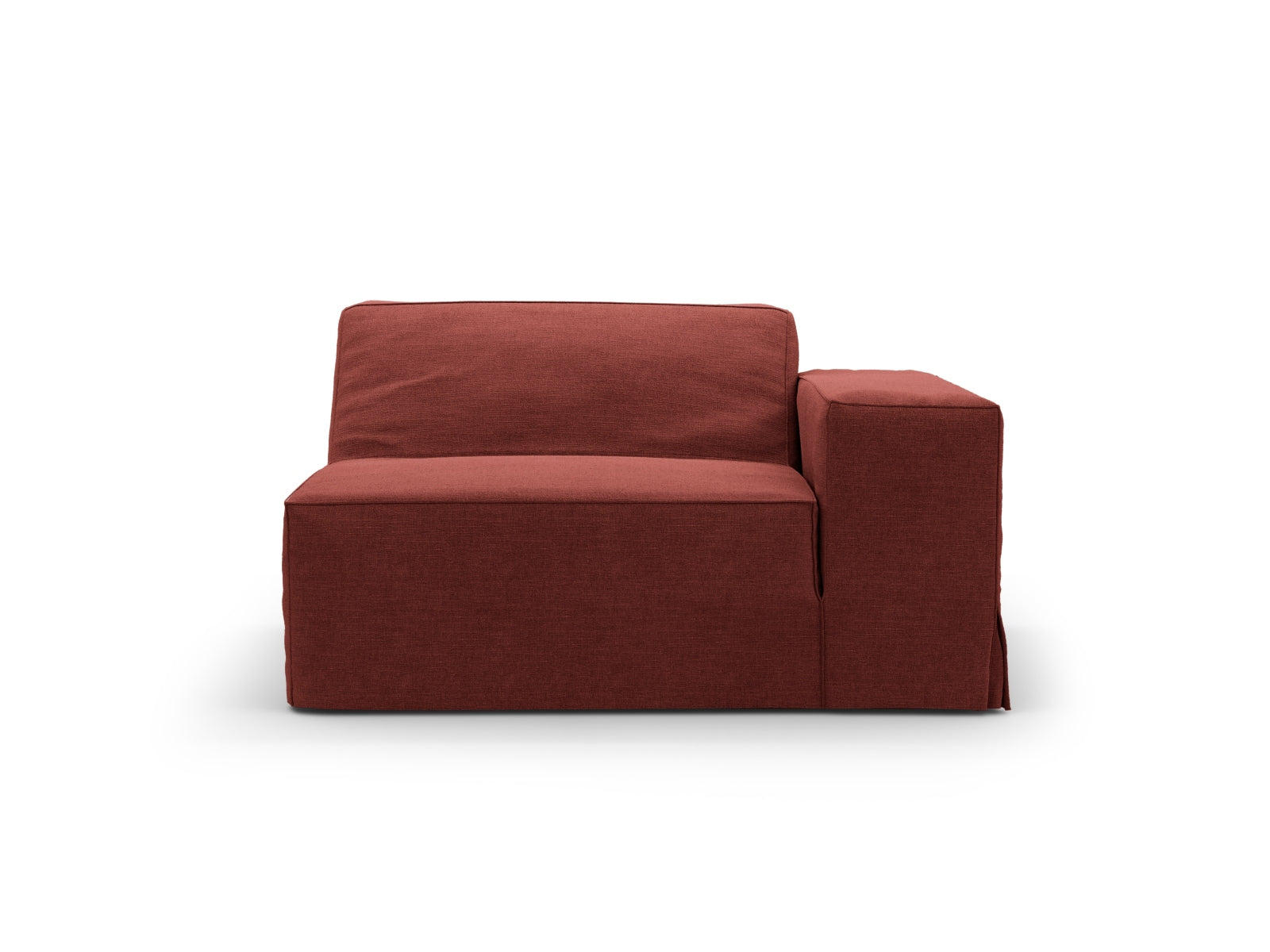 Eleganter Jodie Modul 1 Sitzer rechts in Cherrywood-LINS, ideal für individuelles Wohndesign und stilvolle Wohnräume.