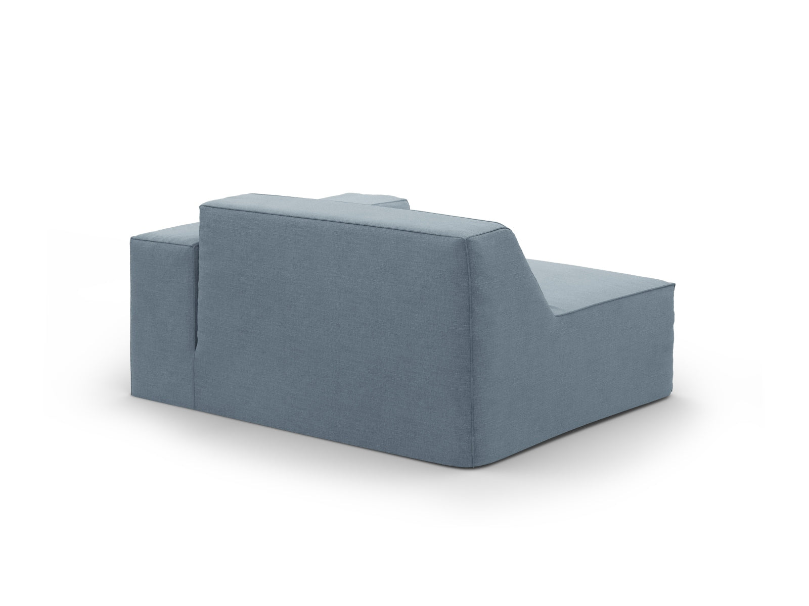 Rechter 1-Sitzer Jodie Modul von Micadoni in zartem Blau, perfekt für kreative Raumgestaltungen und moderne Einrichtungskonzepte.