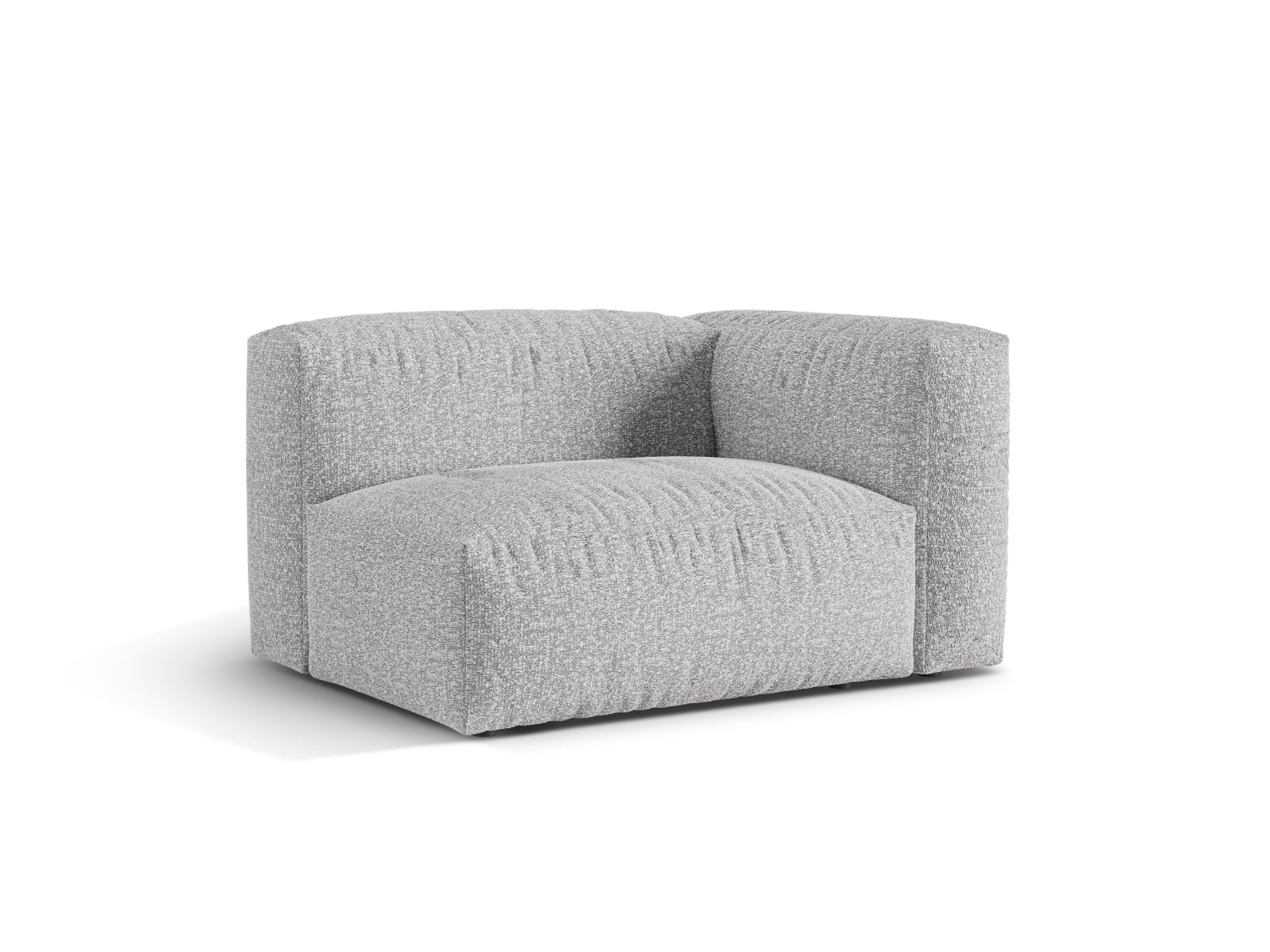 Elegantes 1-Sitzer Sofa Martina Wide rechts in stilvollem Silver-Monet, ideal für moderne Wohnräume und vielseitige Gestaltungsmöglichkeiten.
