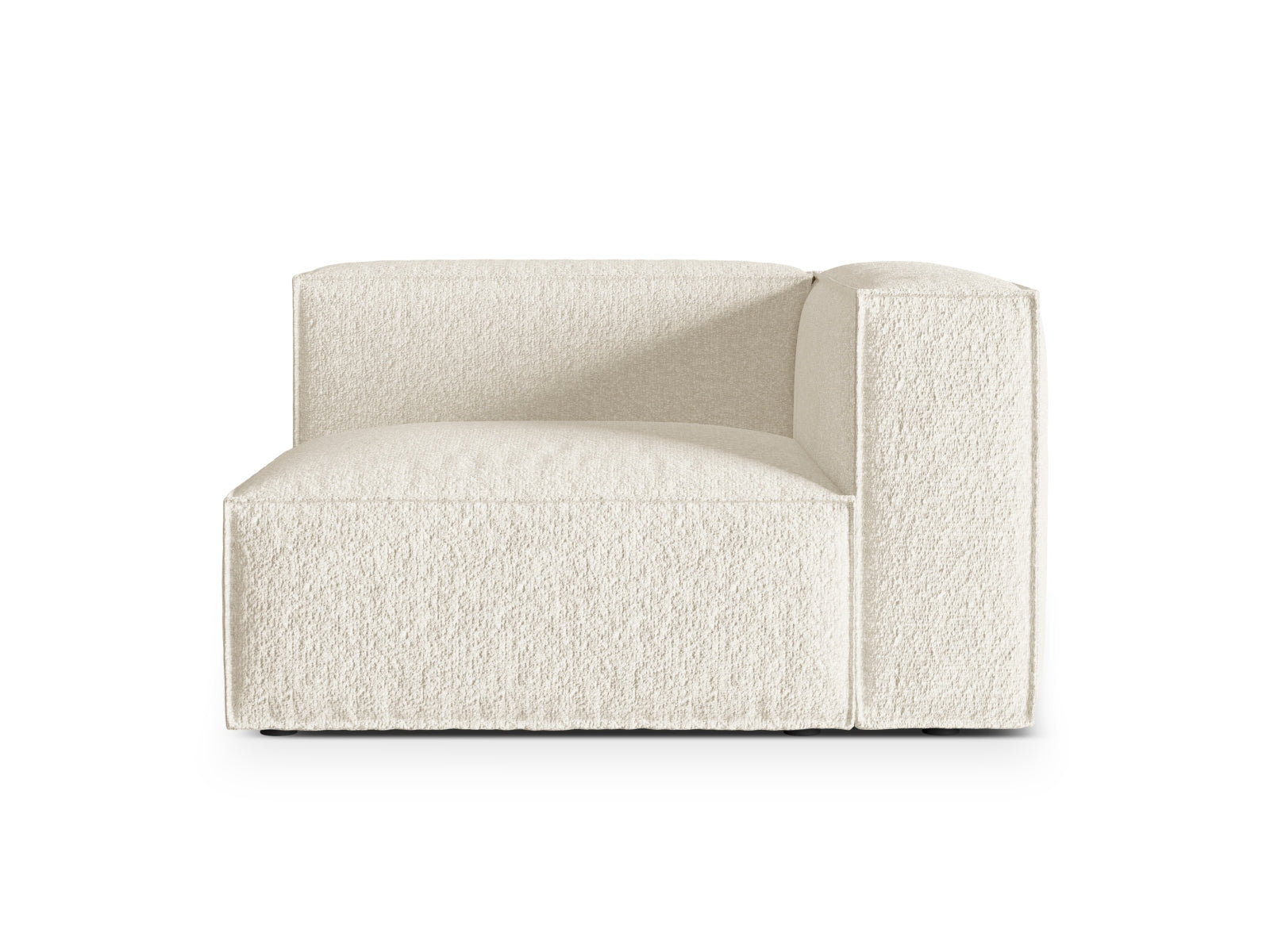 Nuria Boucle rechts Modular Sofa 1 Sitzer in Ivory präsentiert im Onlineshop von KAQTU Design AG.  ist von Micadoni
