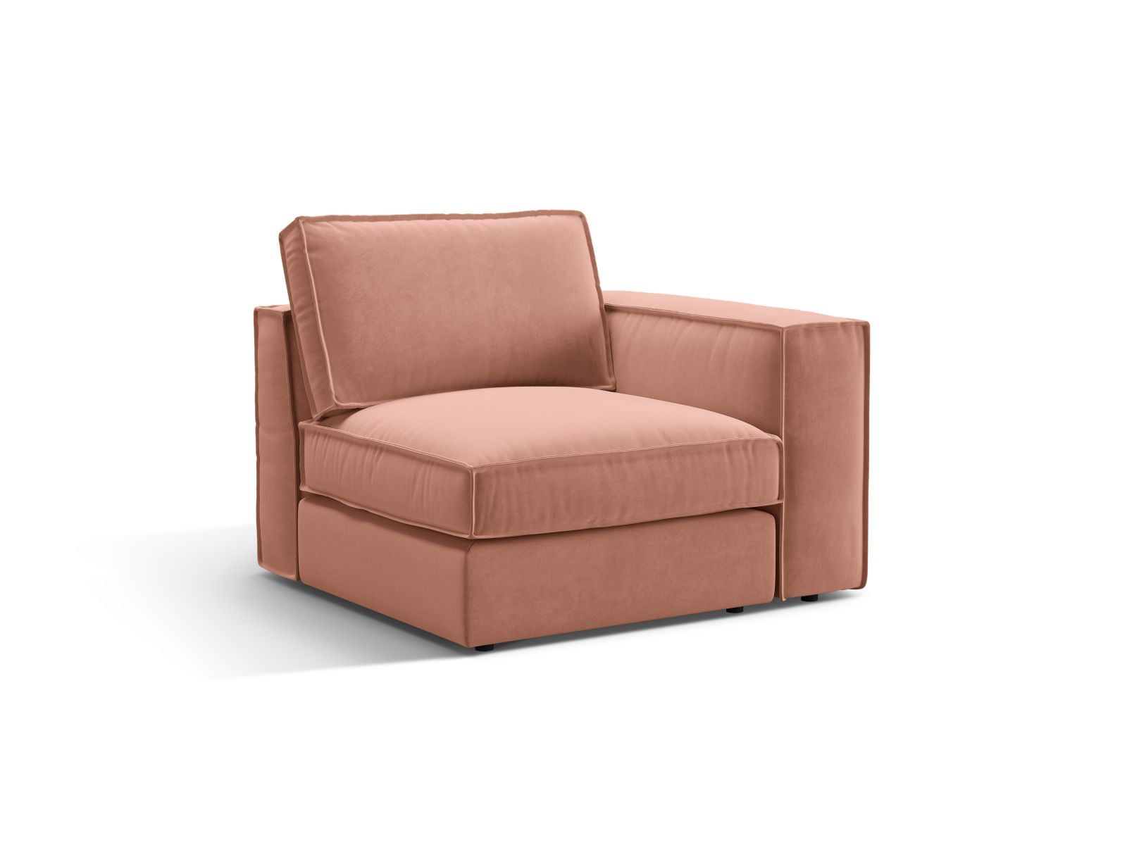 Stylisches 1-Sitzer Modul Pola in strahlendem Pink, perfekt für kreative Sofa-Kombinationen und zeitgemäße Inneneinrichtungen.