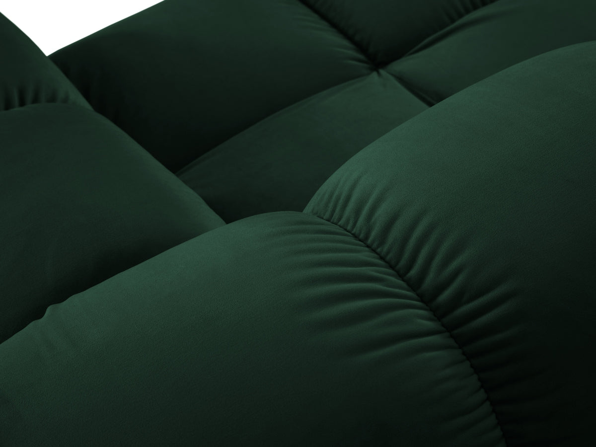 Bellis Velour Modul rechts 1 Sitzer in Bottle Green-Bluvel präsentiert im Onlineshop von KAQTU Design AG. Modulares Sofa ist von Micadoni