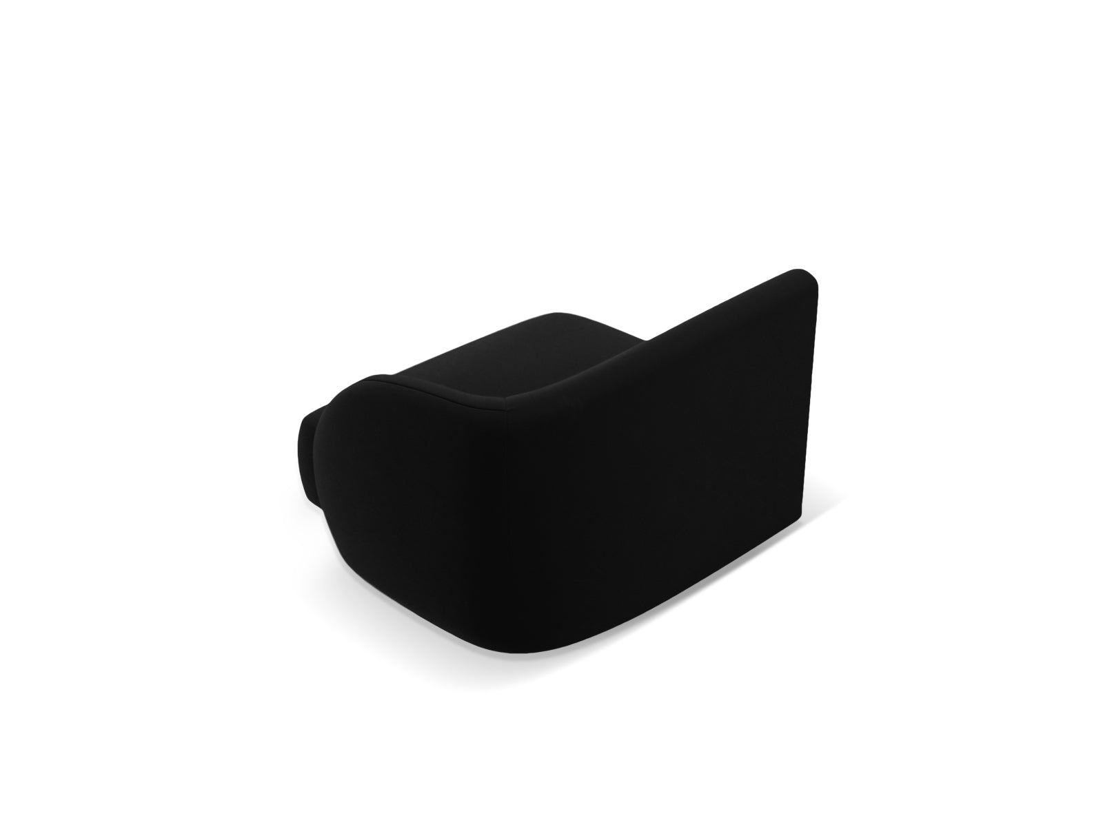 Miley Velour Modul rechts 1 Sitzer in Black präsentiert im Onlineshop von KAQTU Design AG. Modulares Sofa ist von Micadoni