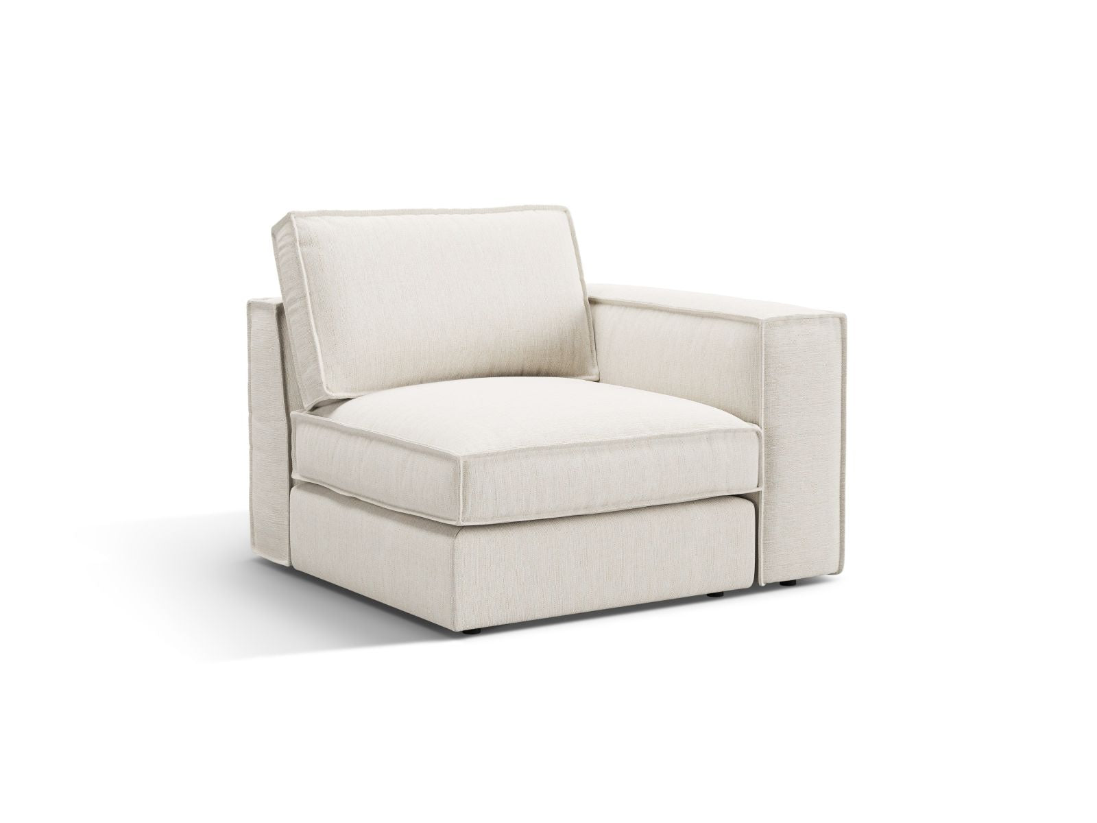 Modernes 1-Sitzer Modul Pola von Micadoni, perfekt für kreative Sofa-Kombinationen und gemütliche Wohnatmosphäre.