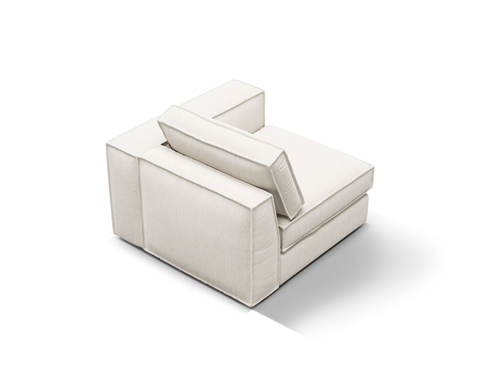 Rechtsseitiges 1-Sitzer Modul Pola von Micadoni, perfekt für kreative Sofa-Kombinationen und modernes Interieur.