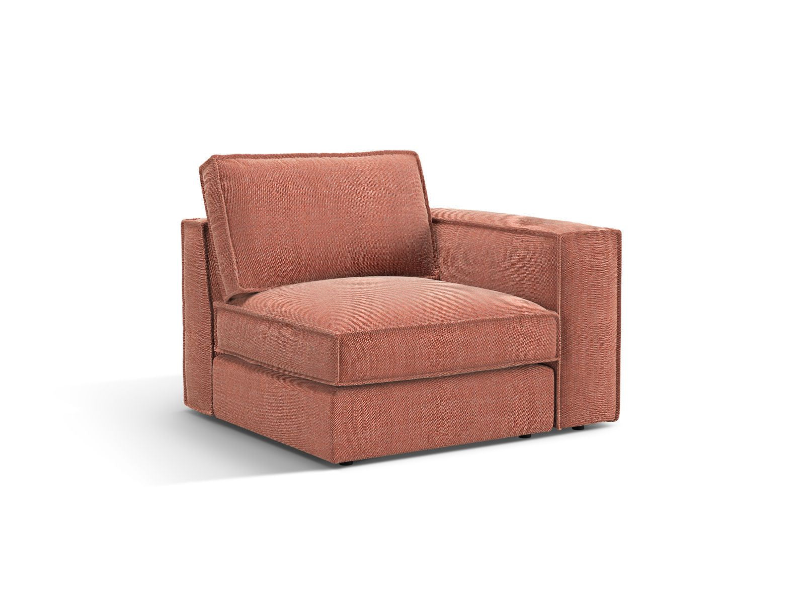 Rechtsseitiges 1-Sitzer Modul Pola von Micadoni, perfekt für individuelle Sofa-Kombinationen. Modernes Design und erstklassige Verarbeitung.