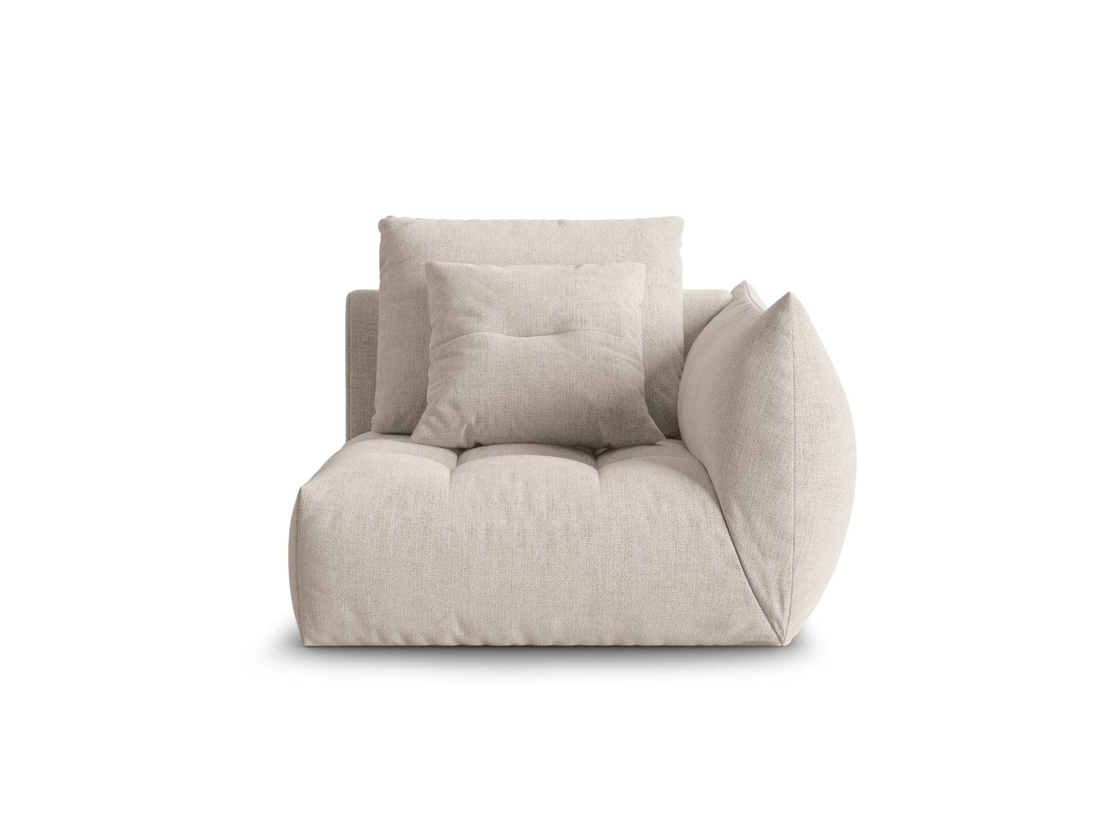 Bloom Modul rechts 1 Sitzer in Dark Beige präsentiert im Onlineshop von KAQTU Design AG. Modulares Sofa ist von Micadoni