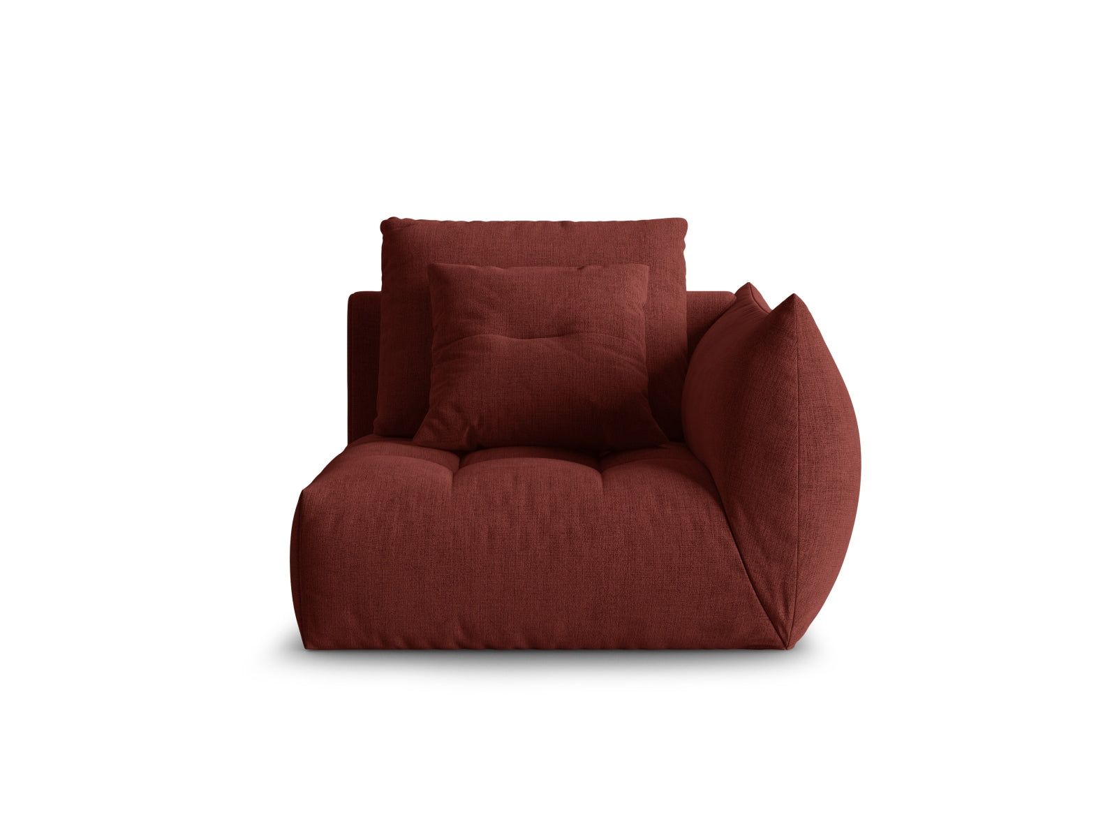 Bloom Modul rechts 1 Sitzer in Red präsentiert im Onlineshop von KAQTU Design AG. Modulares Sofa ist von Micadoni