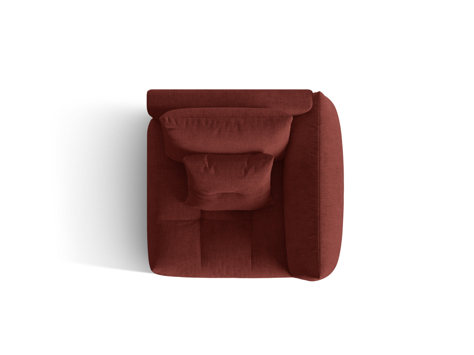 Bloom Modul rechts 1 Sitzer in Red präsentiert im Onlineshop von KAQTU Design AG. Modulares Sofa ist von Micadoni