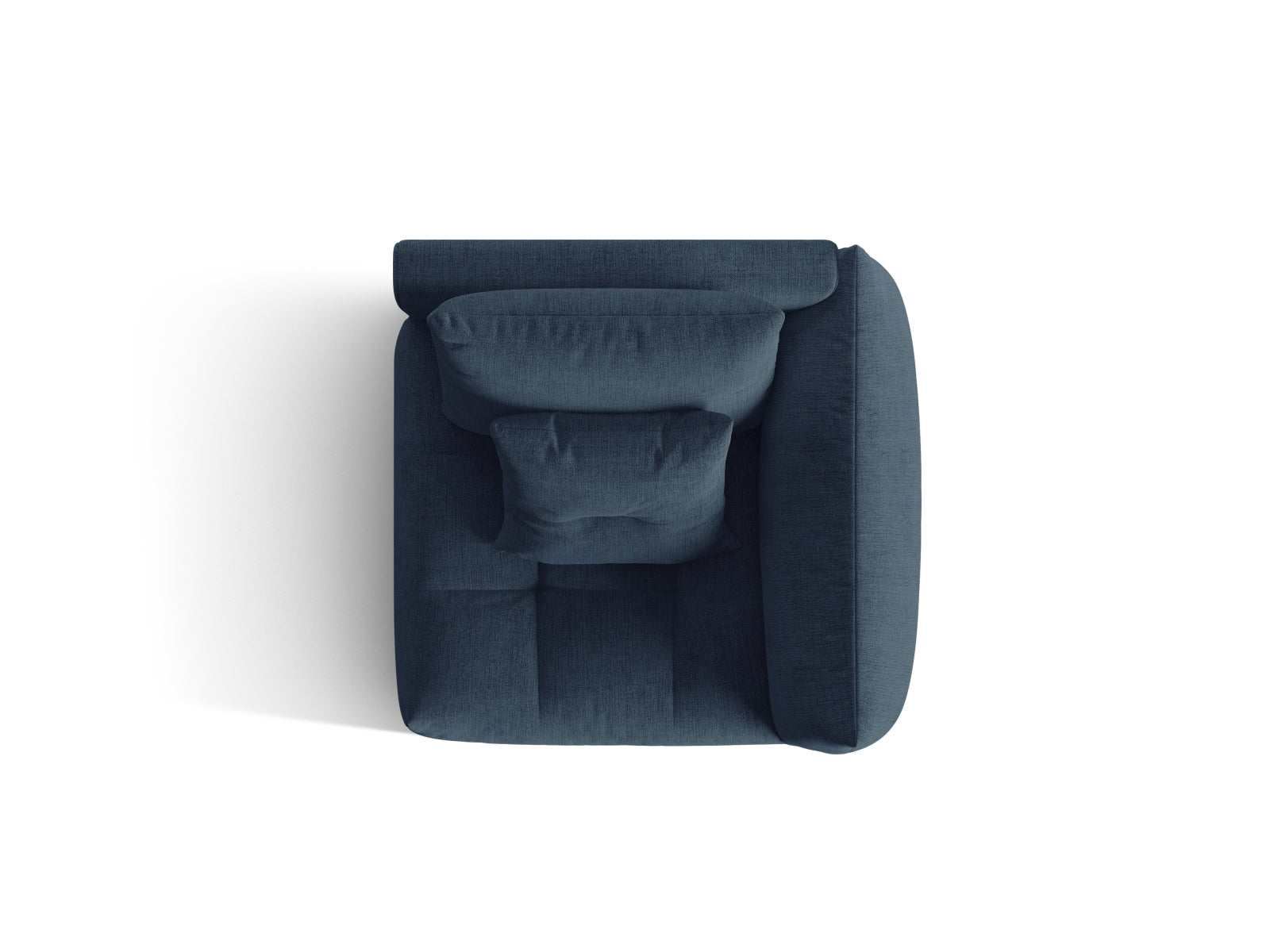 Bloom Modul rechts 1 Sitzer in Dark Blue präsentiert im Onlineshop von KAQTU Design AG. Modulares Sofa ist von Micadoni
