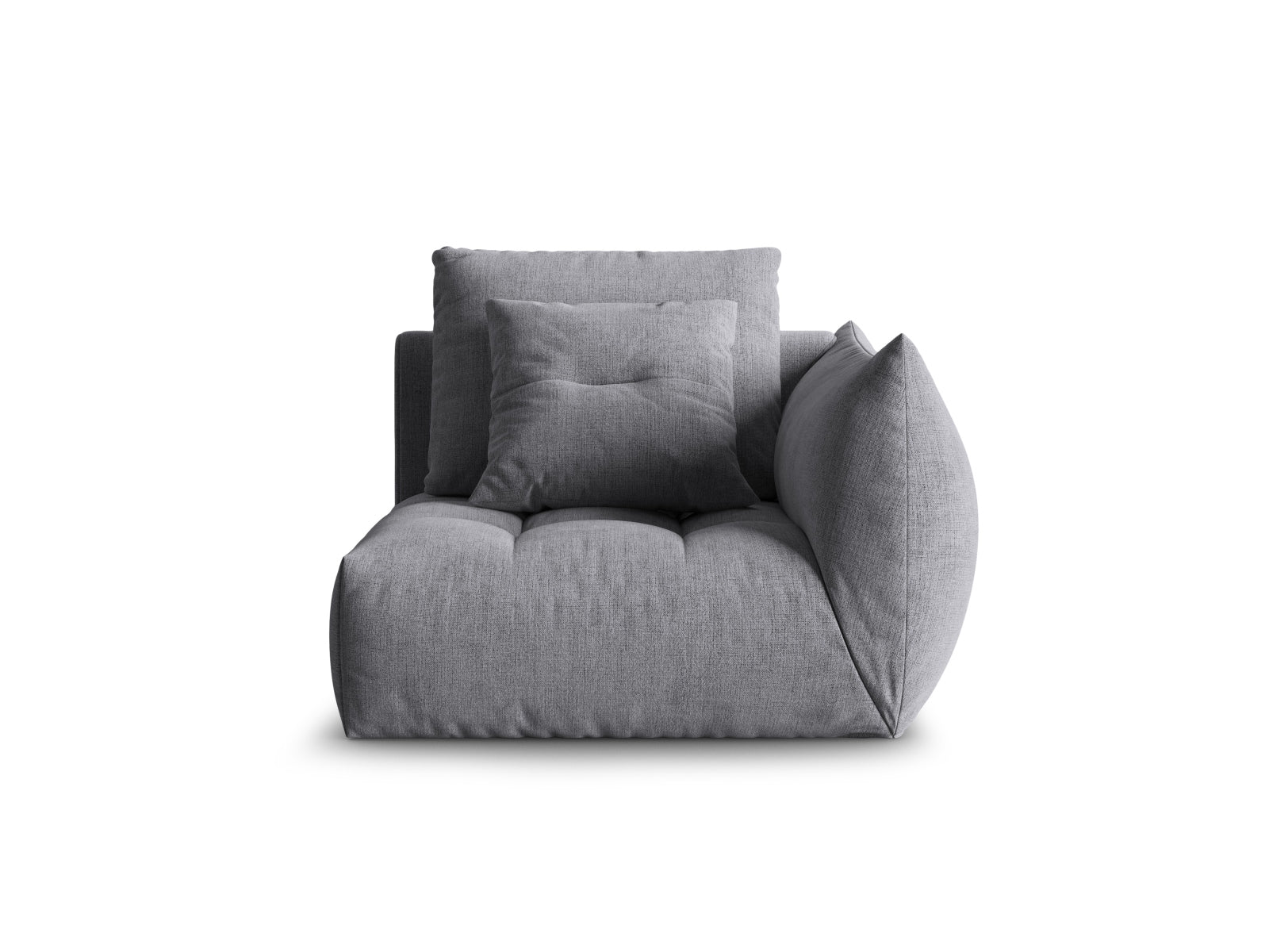 Bloom Modul rechts 1 Sitzer in Grey präsentiert im Onlineshop von KAQTU Design AG. Modulares Sofa ist von Micadoni