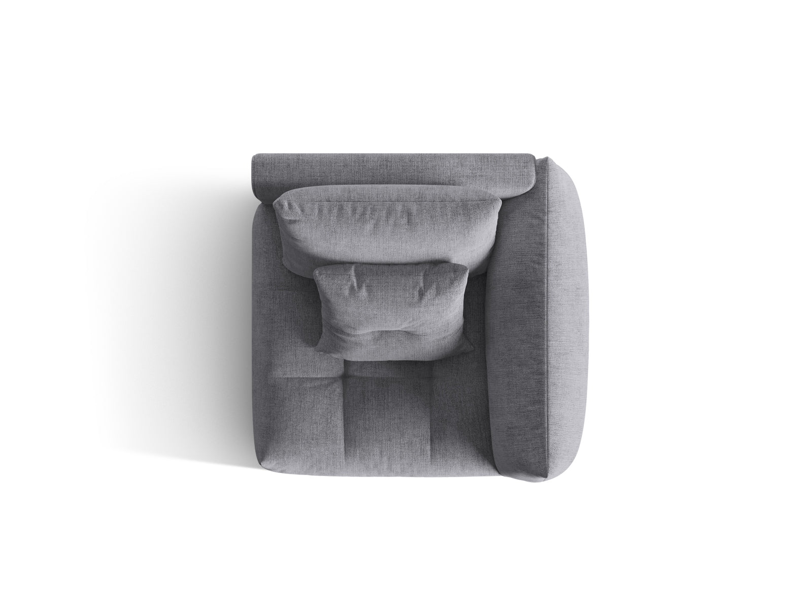 Bloom Modul rechts 1 Sitzer in Grey präsentiert im Onlineshop von KAQTU Design AG. Modulares Sofa ist von Micadoni