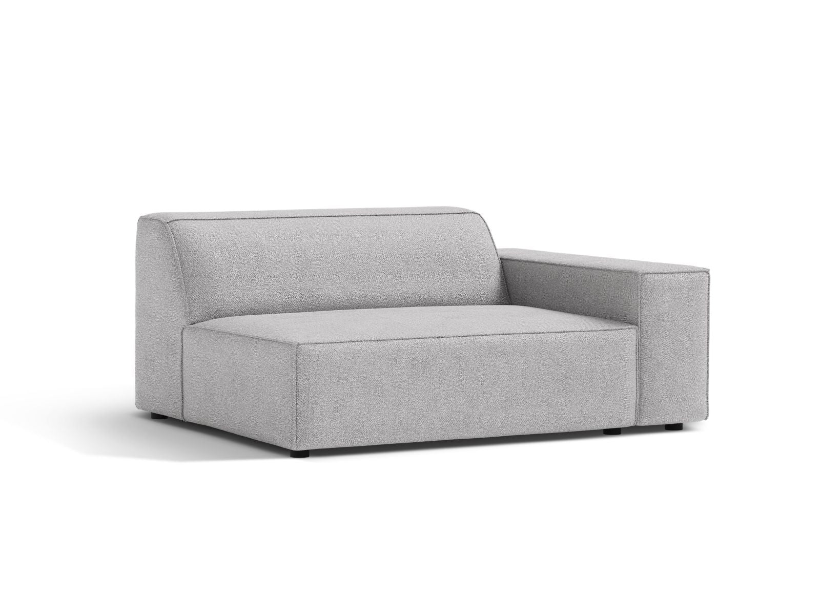 Elegantes 1-Sitzer Modul Rechts Jodie in zeitgemäßem Grau, ideal für individuelle Sofa-Arrangements und stilvolle Wohnräume.