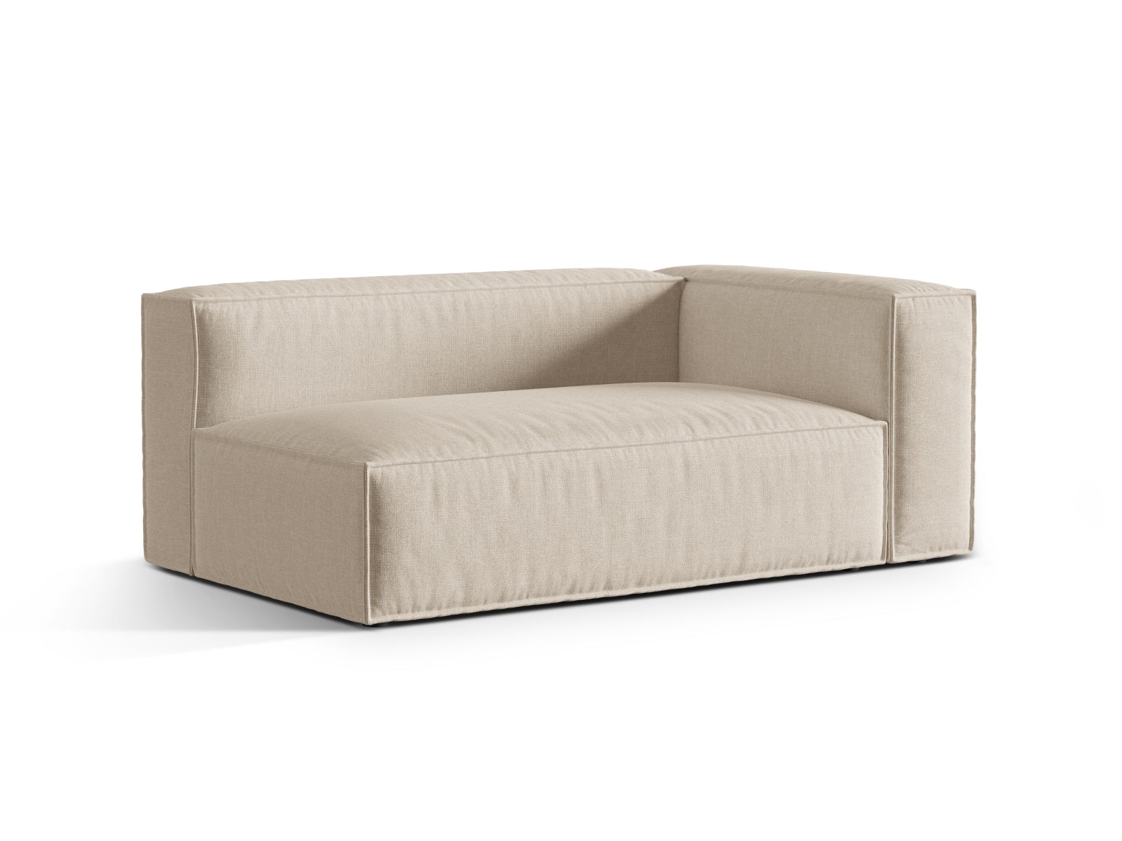 Nuria Modular Sofa rechts 3 Sitzer in Beige präsentiert im Onlineshop von KAQTU Design AG. Modulares Sofa ist von Micadoni
