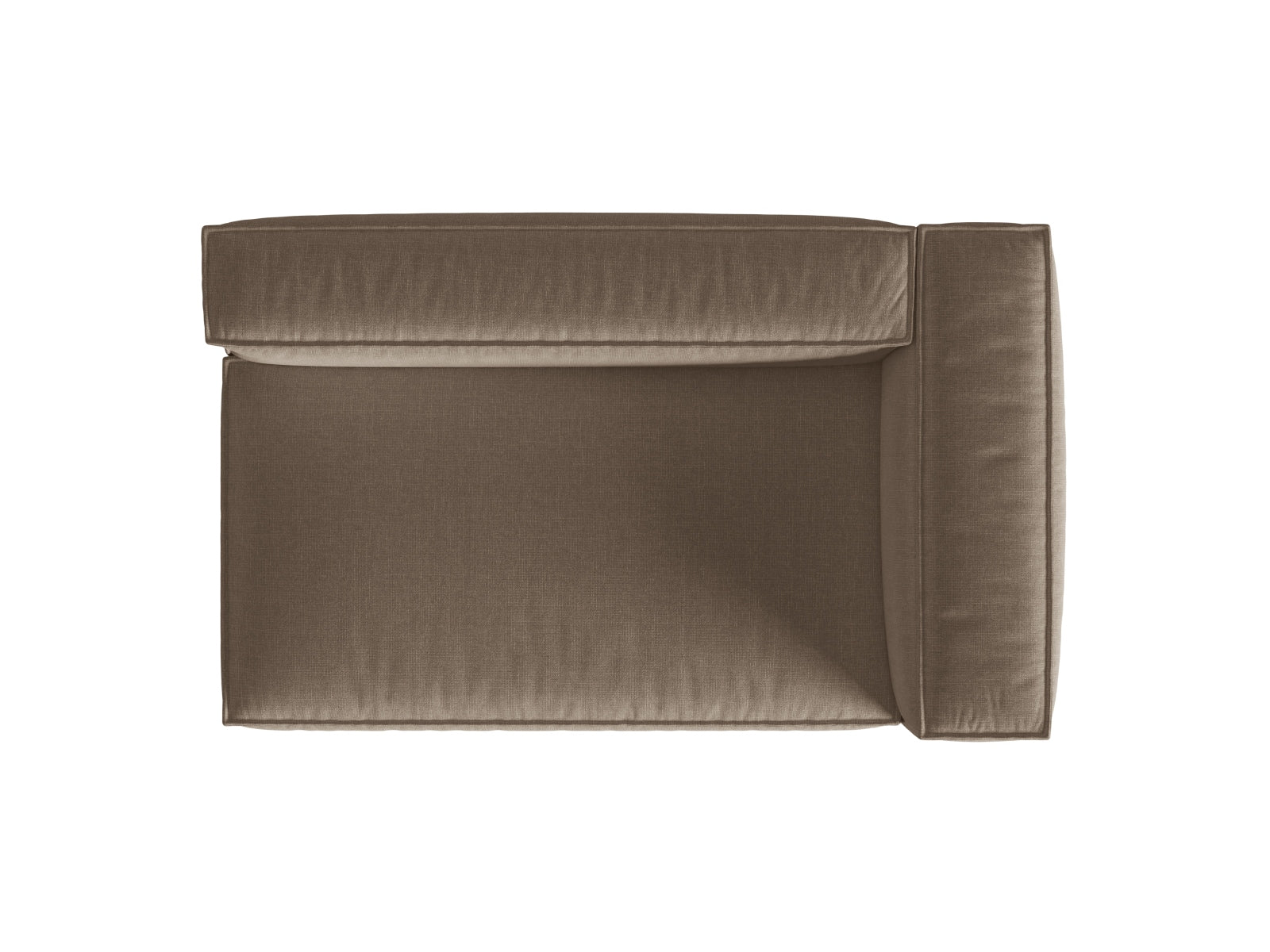 Nuria Modular Sofa rechts 3 Sitzer in Cappuccino präsentiert im Onlineshop von KAQTU Design AG. Modulares Sofa ist von Micadoni