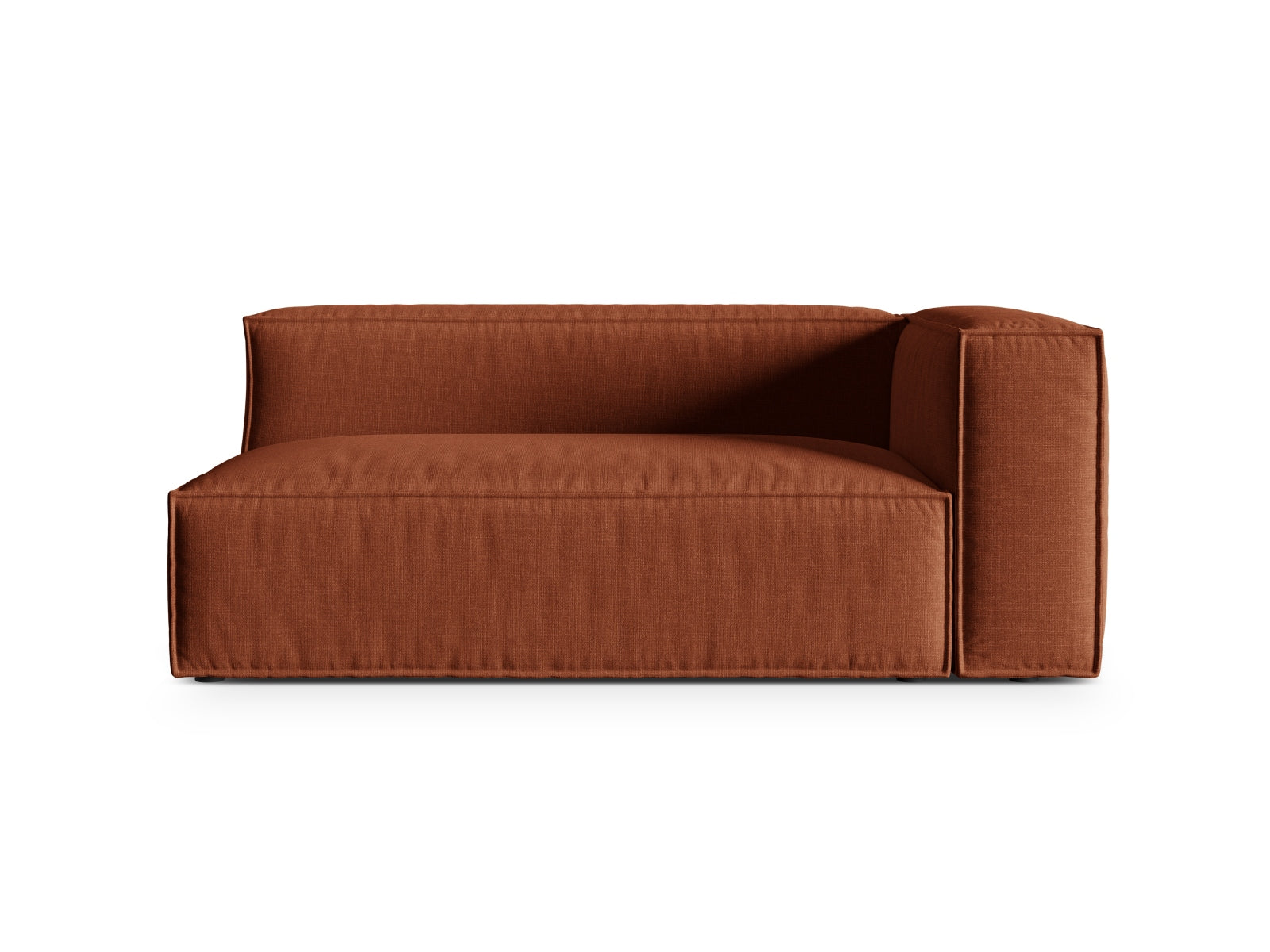 Nuria Modular Sofa rechts 3 Sitzer in Brick präsentiert im Onlineshop von KAQTU Design AG. Modulares Sofa ist von Micadoni
