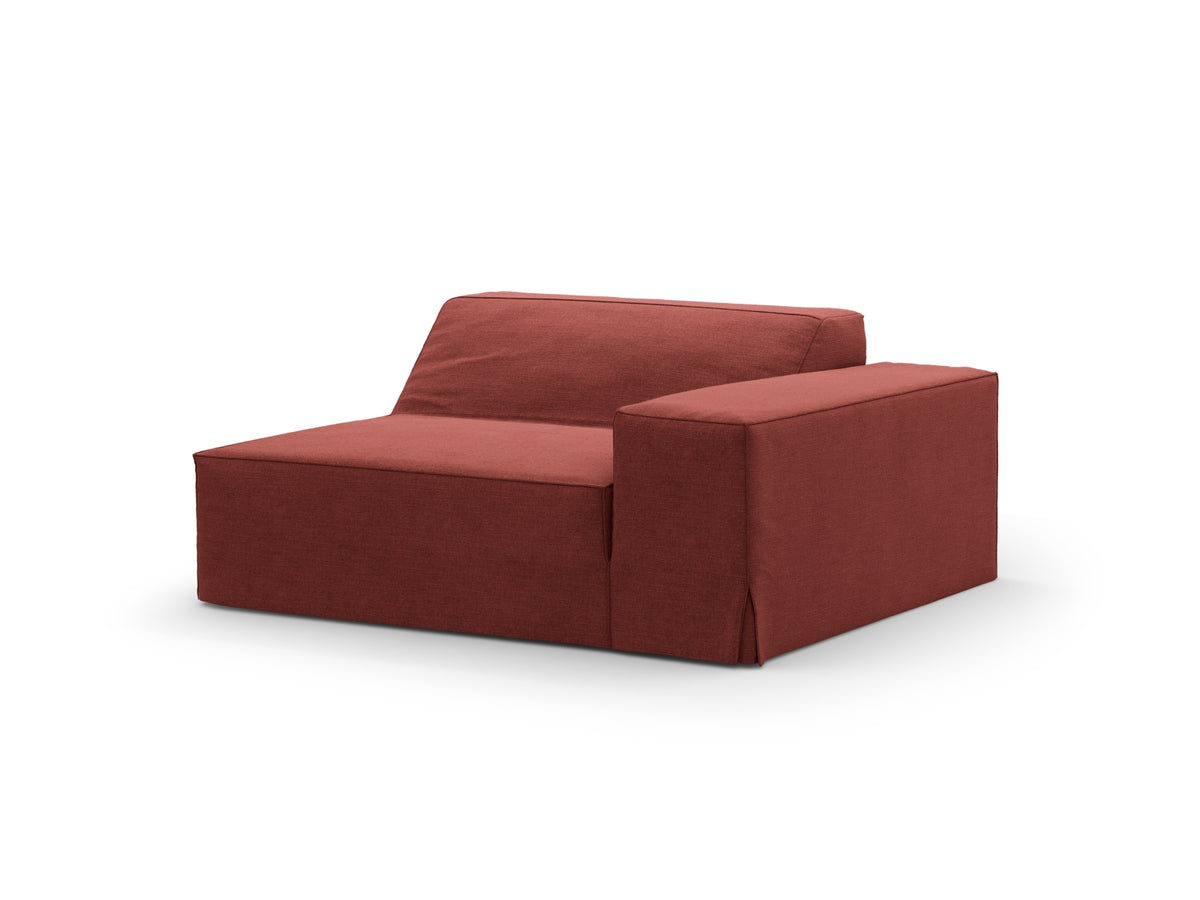 Jodie Modul rechts 1 Sitzer mit abnehmbaren Bezug in Cherrywood-LINS präsentiert im Onlineshop von KAQTU Design AG. Modulares Sofa ist von Micadoni