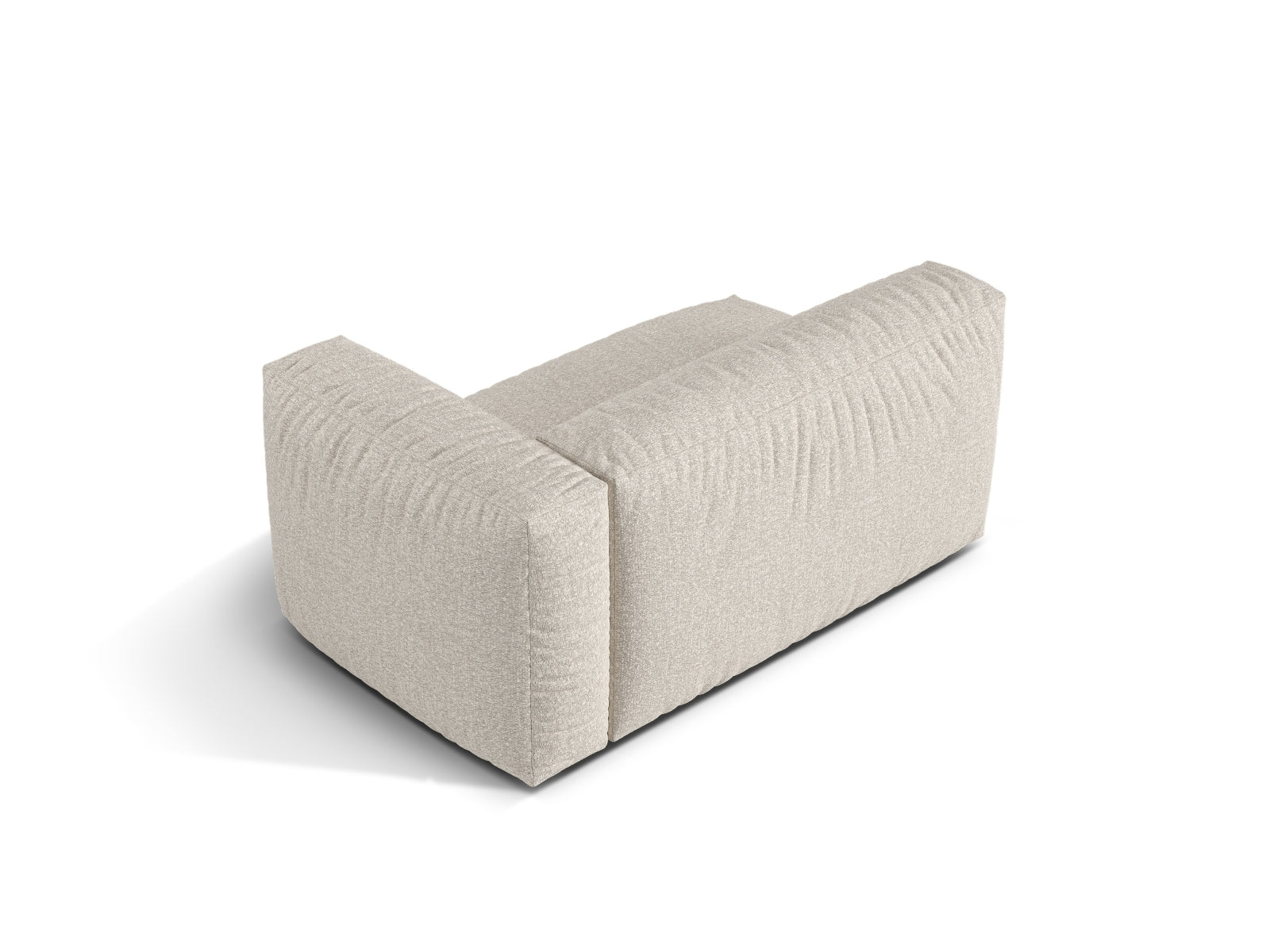 Elegantes Doppelsitz-Sofa Martina in Beige, perfekt für moderne Wohnkonzepte, vereint Komfort und vielseitige Gestaltungsmöglichkeiten.