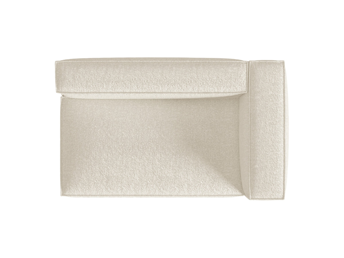 Nuria Boucle rechts Modular Sofa 3 Sitzer in Ivory-Monet präsentiert im Onlineshop von KAQTU Design AG. Modulares Sofa ist von Micadoni
