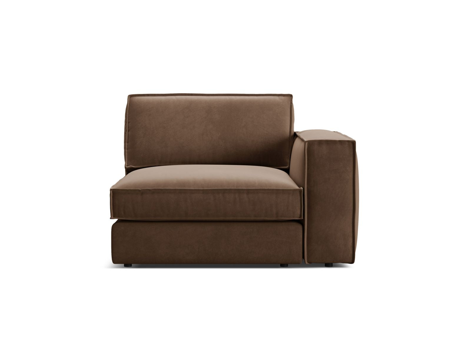 1-Sitzer Modul rechts Pola in Chocolate-Salvador präsentiert im Onlineshop von KAQTU Design AG. Modulares Sofa ist von Micadoni