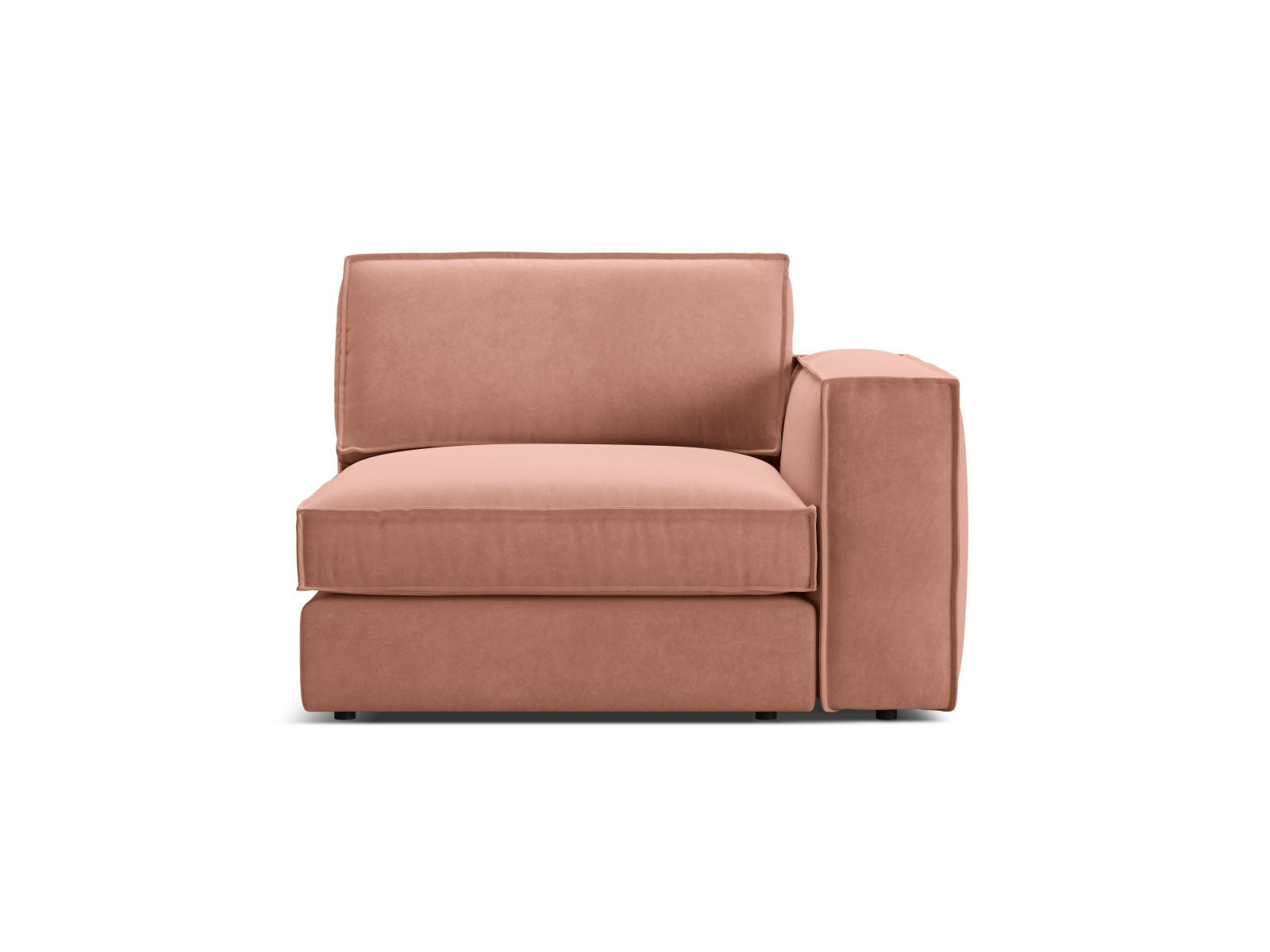 1-Sitzer Modul rechts Pola in Pink-Salvador präsentiert im Onlineshop von KAQTU Design AG. Modulares Sofa ist von Micadoni