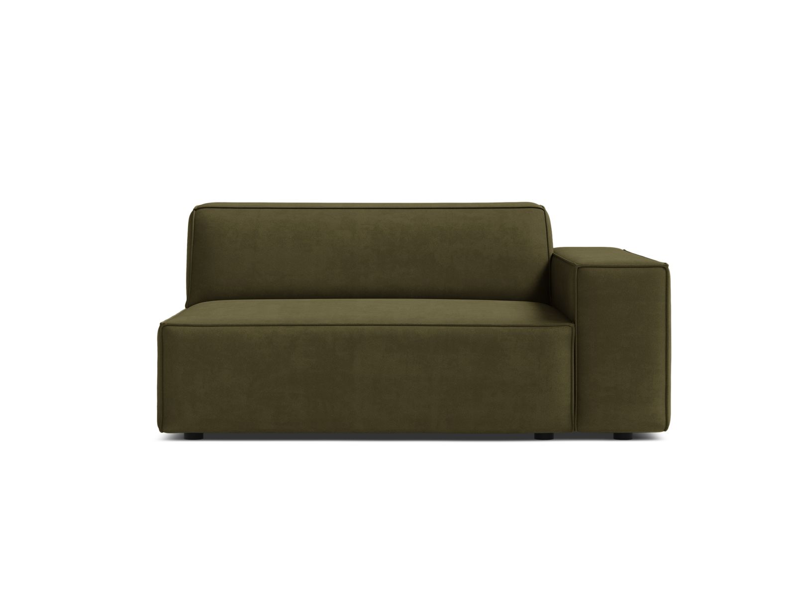 1-Sitzer Modul Rechts Jodie in Green-Bluvel präsentiert im Onlineshop von KAQTU Design AG. Modulares Sofa ist von Micadoni
