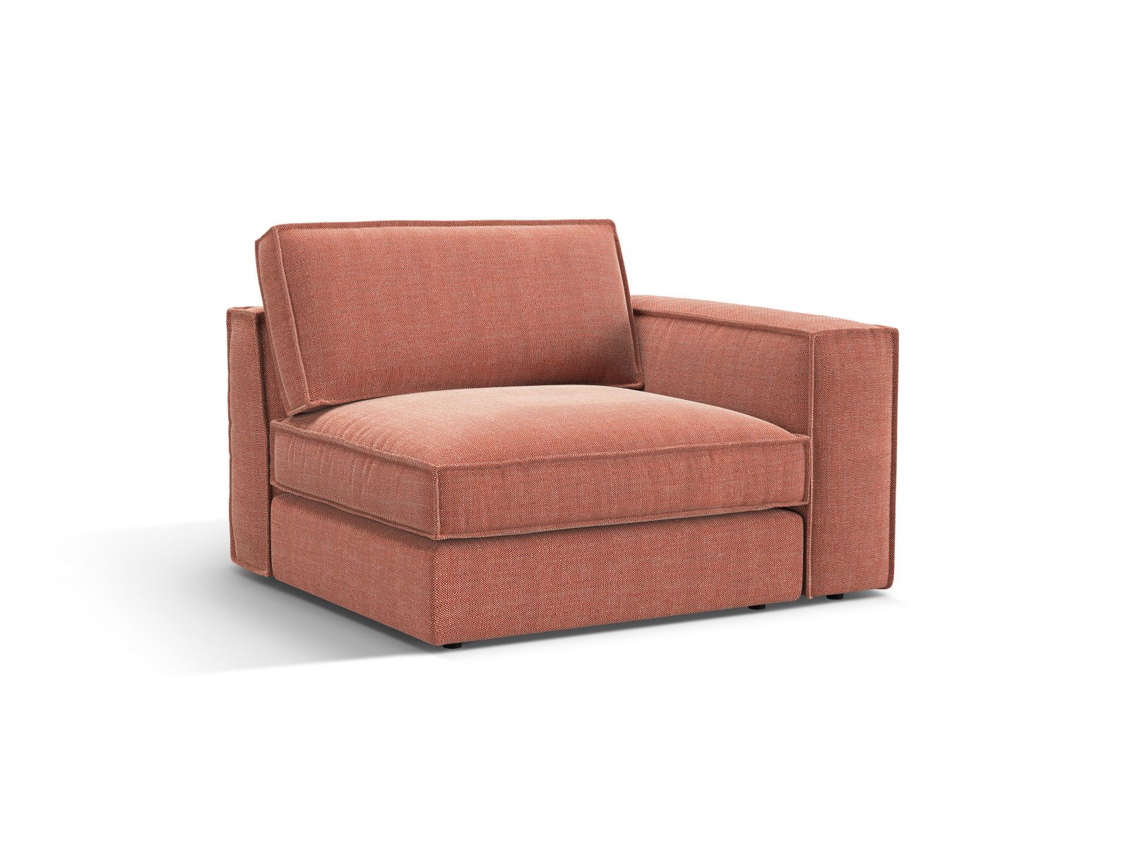 Elegantes 1-Sitzer Modul rechts Pola in stilvollem Design, ideal für individuelle Wohnkonzepte. Hochwertige Verarbeitung von Micadoni.