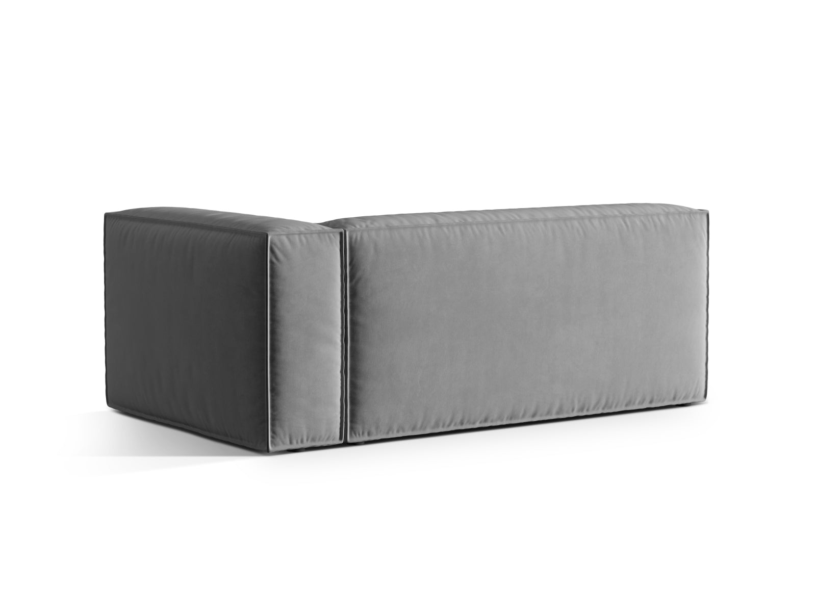 Nuria Velour Modular Sofa rechts 3 Sitzer in Grey präsentiert im Onlineshop von KAQTU Design AG. Modulares Sofa ist von Micadoni