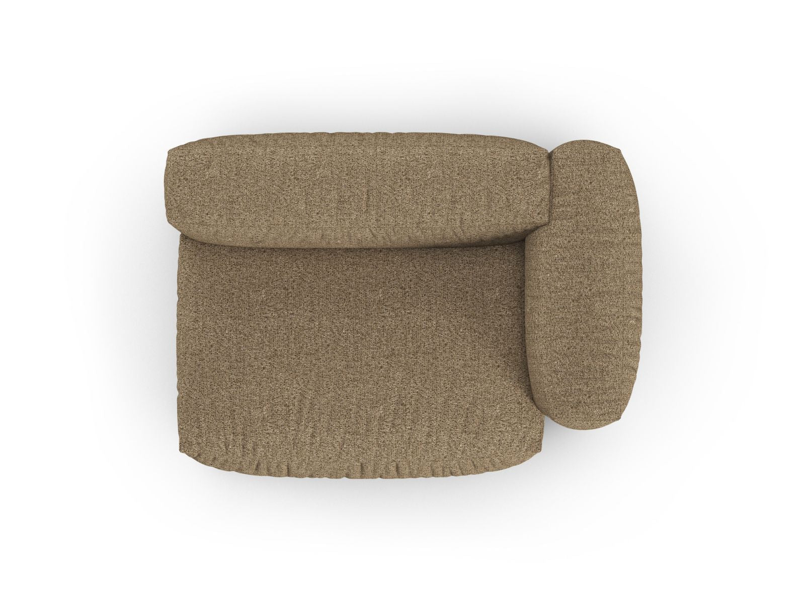 Modulares XL Doppelsitz-Sofa Martina in warmem Cappuccino, perfekt für gemütliche Wohnzimmer und individuelle Raumgestaltung.