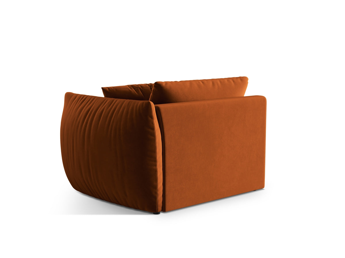 Chris Velour Modul rechts 1 Sitzer in Terracotta-Casino präsentiert im Onlineshop von KAQTU Design AG. Modulares Sofa ist von Micadoni