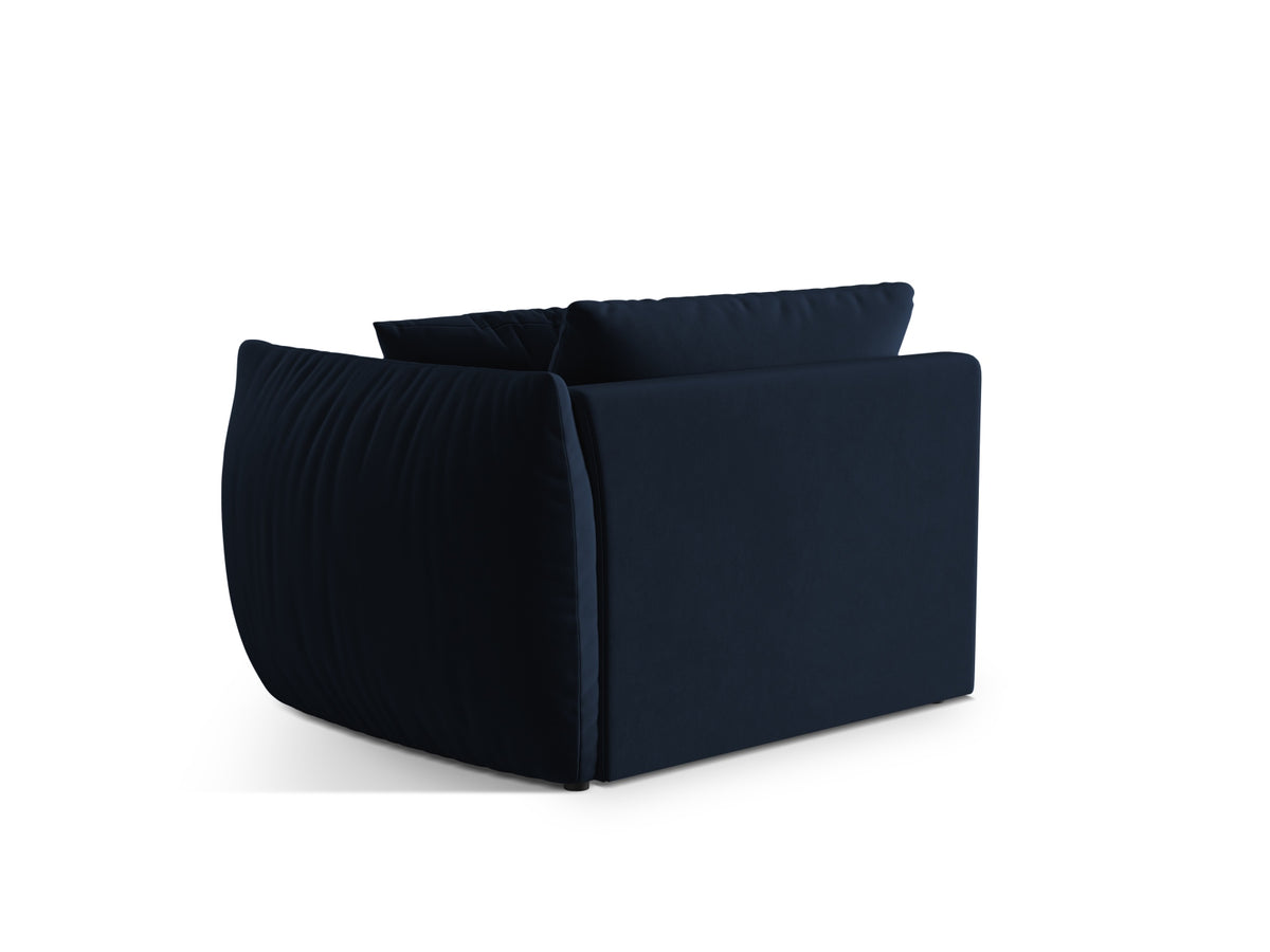 Chris Velour Modul rechts 1 Sitzer in Royal Blue-Casino präsentiert im Onlineshop von KAQTU Design AG. Modulares Sofa ist von Micadoni