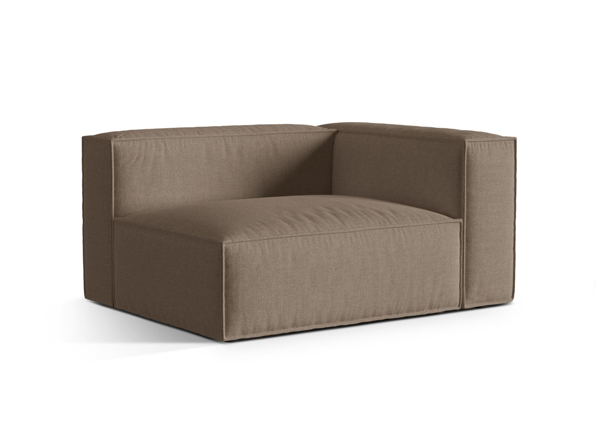 2-Sitzer Modular Sofa rechts Nuria in Cappuccino-Liberty präsentiert im Onlineshop von KAQTU Design AG. 2er Sofa ist von Micadoni
